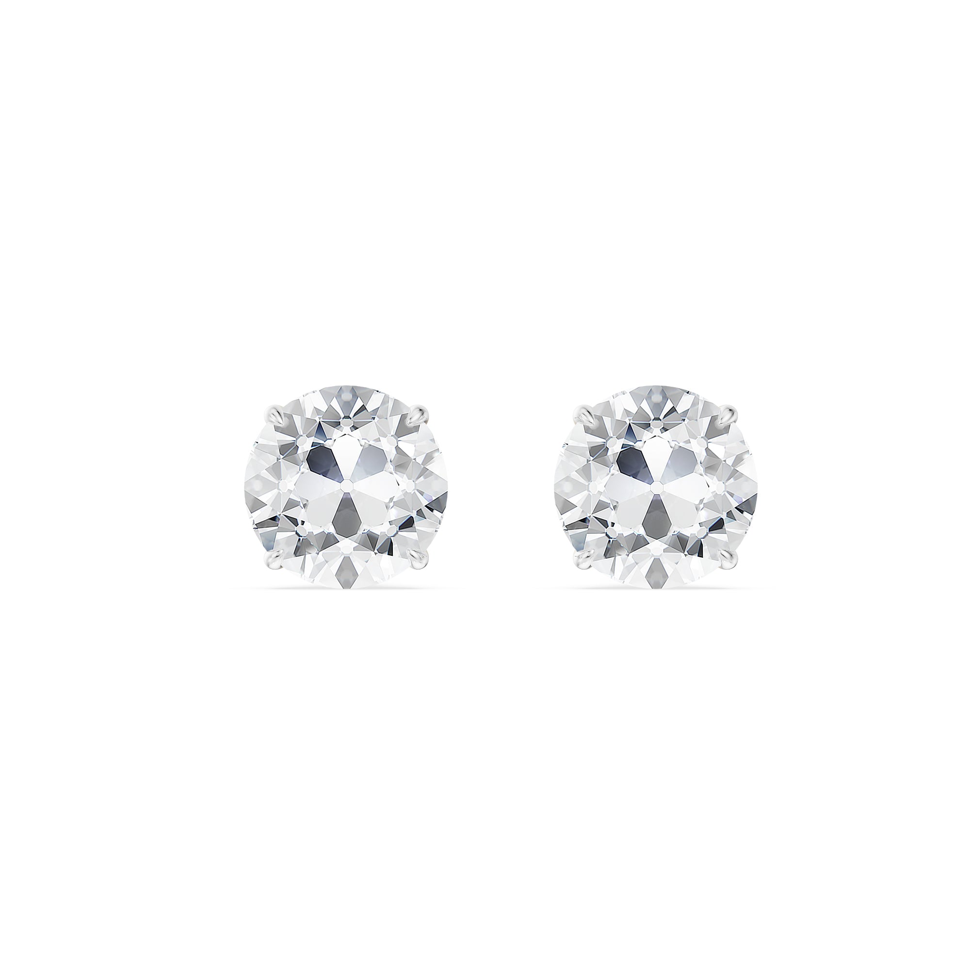 Hidden Halo Lab Grown Diamond Studs - front view