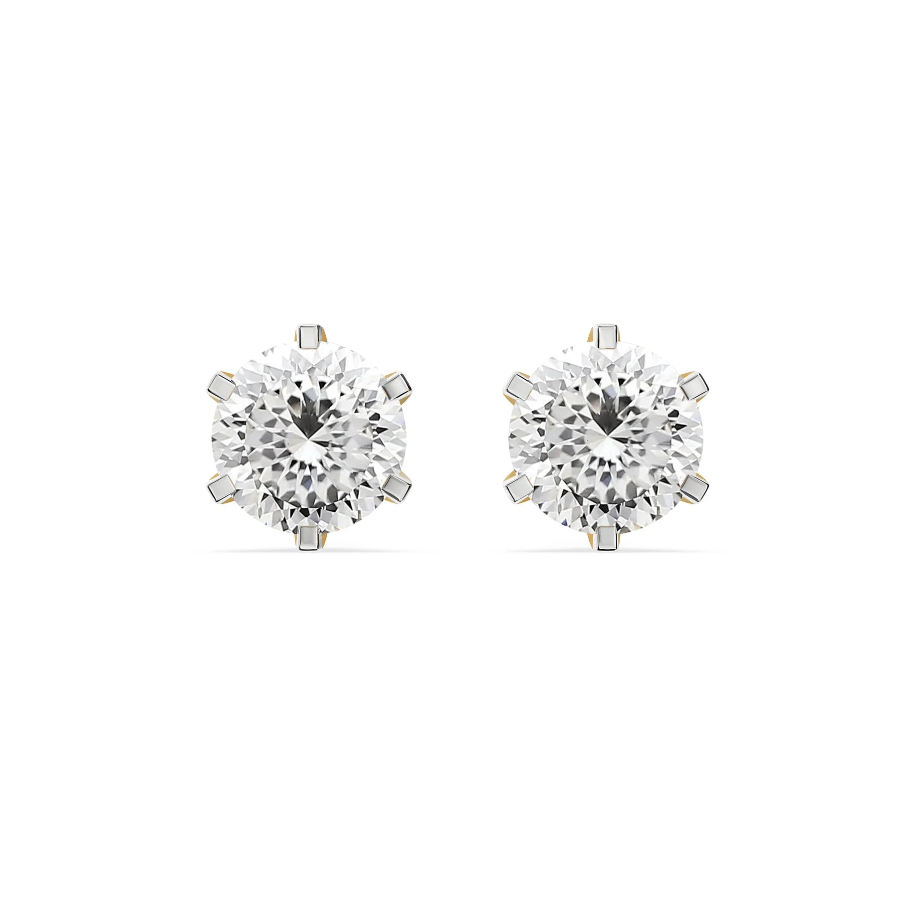 Potuguese Cut Lab Grown Diamond Studs_in_stock