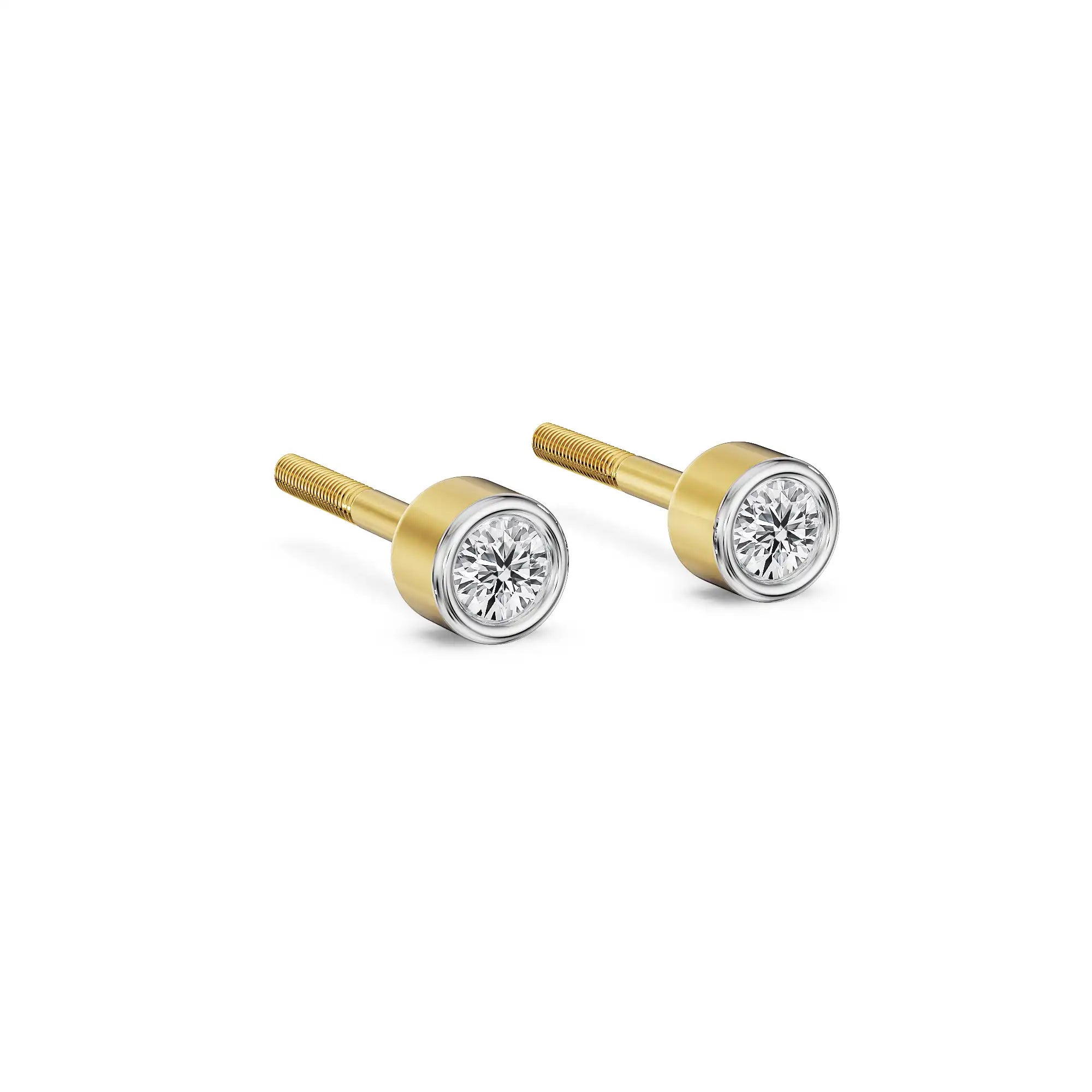 Twinkle Dots Lab Grown Diamond Studs - side view