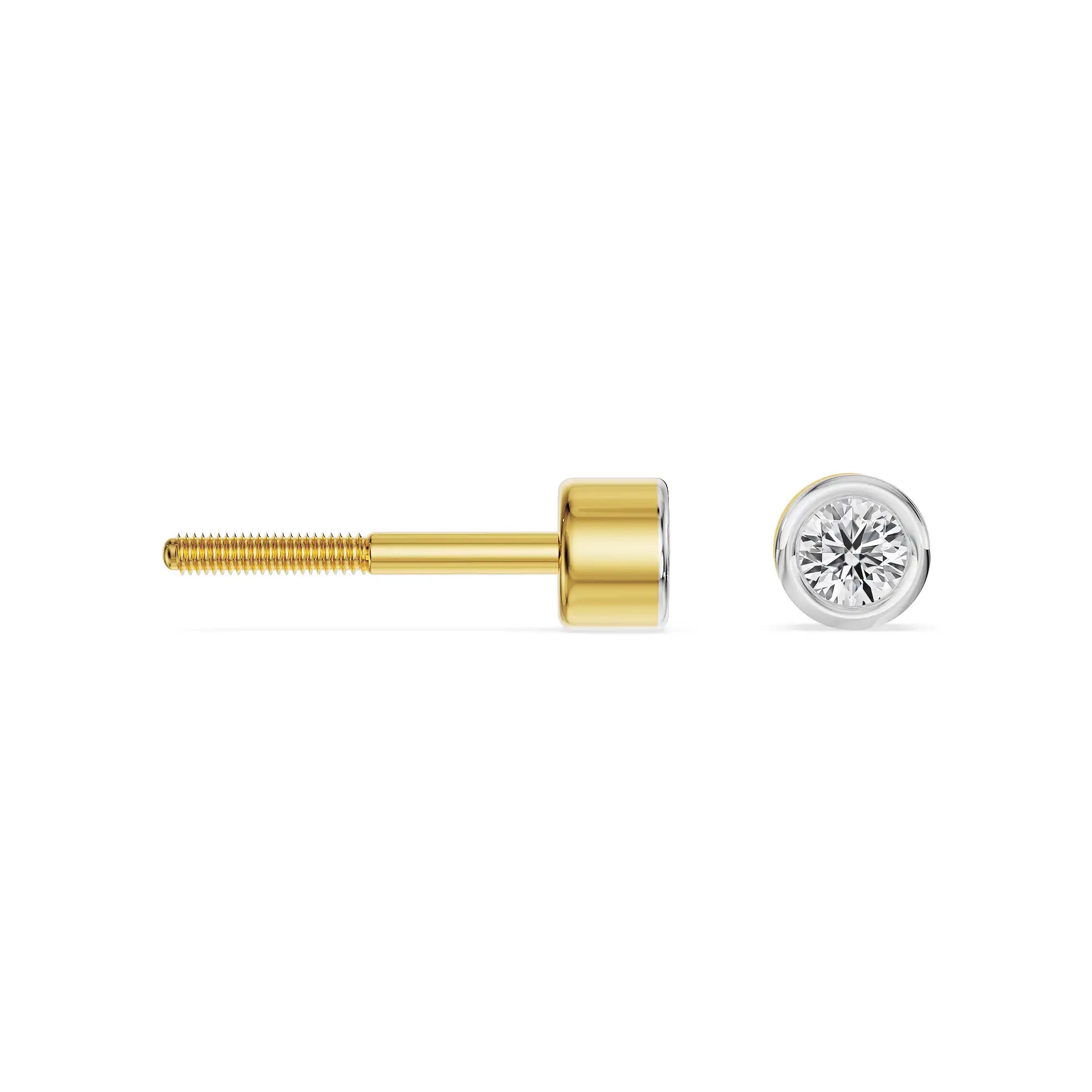 Twinkle Dots Lab Grown Diamond Studs - perspective view