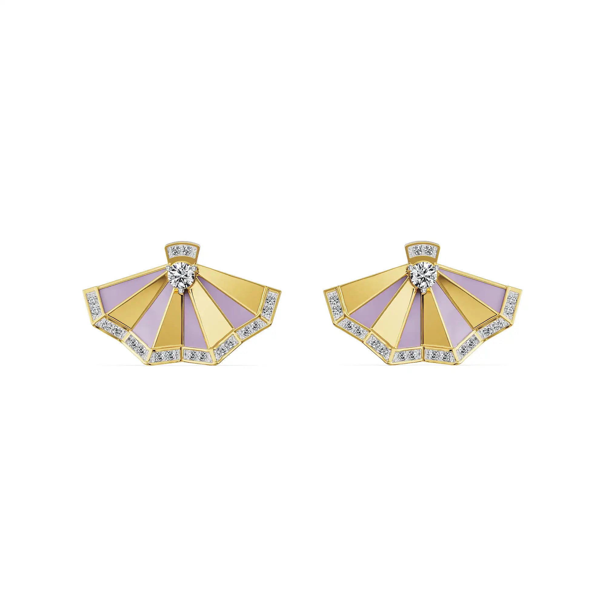 Lavender Gleam Lab Grown Diamond Earrings_in-stock