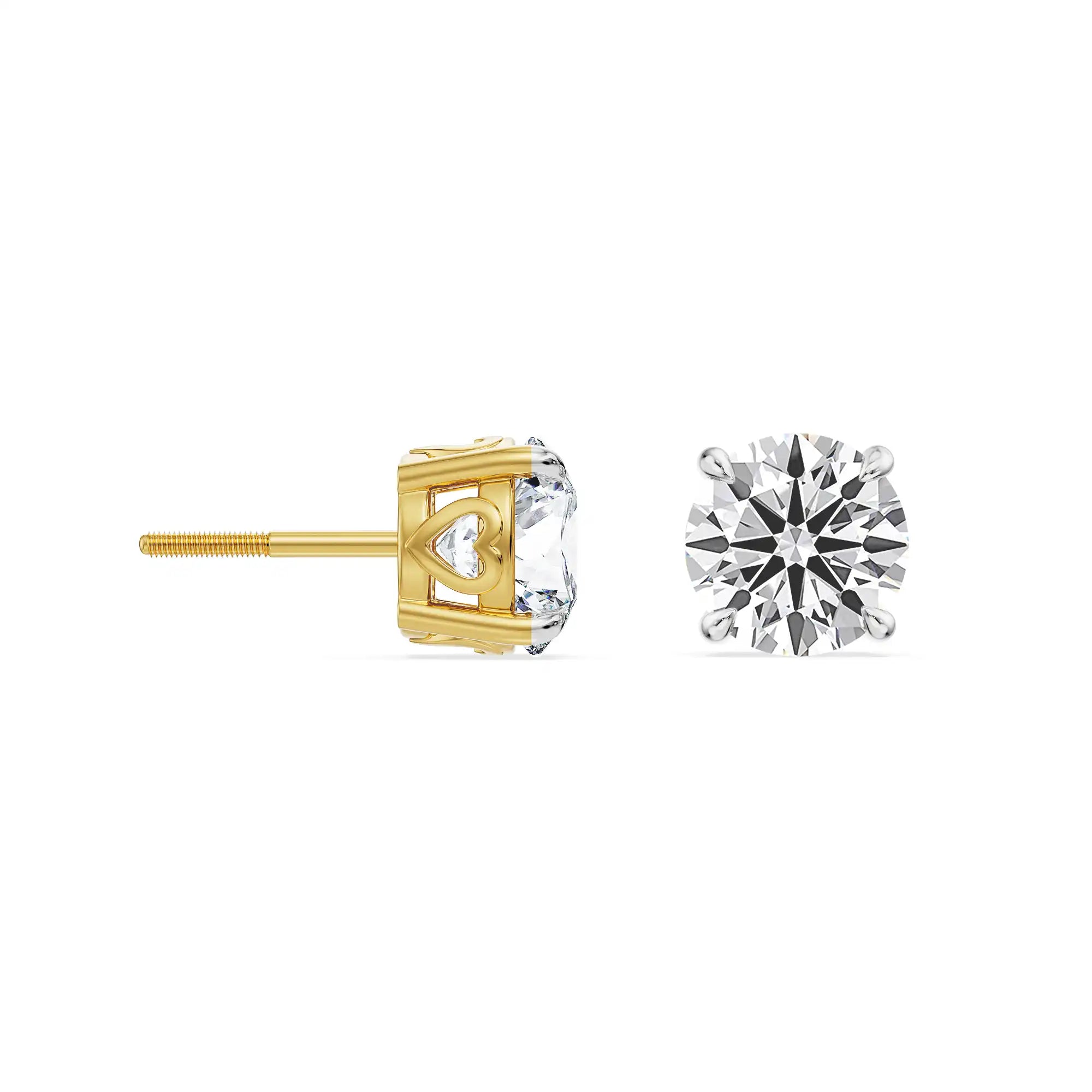 Brilliance Hearts & Arrows Lab Grown Diamond Studs