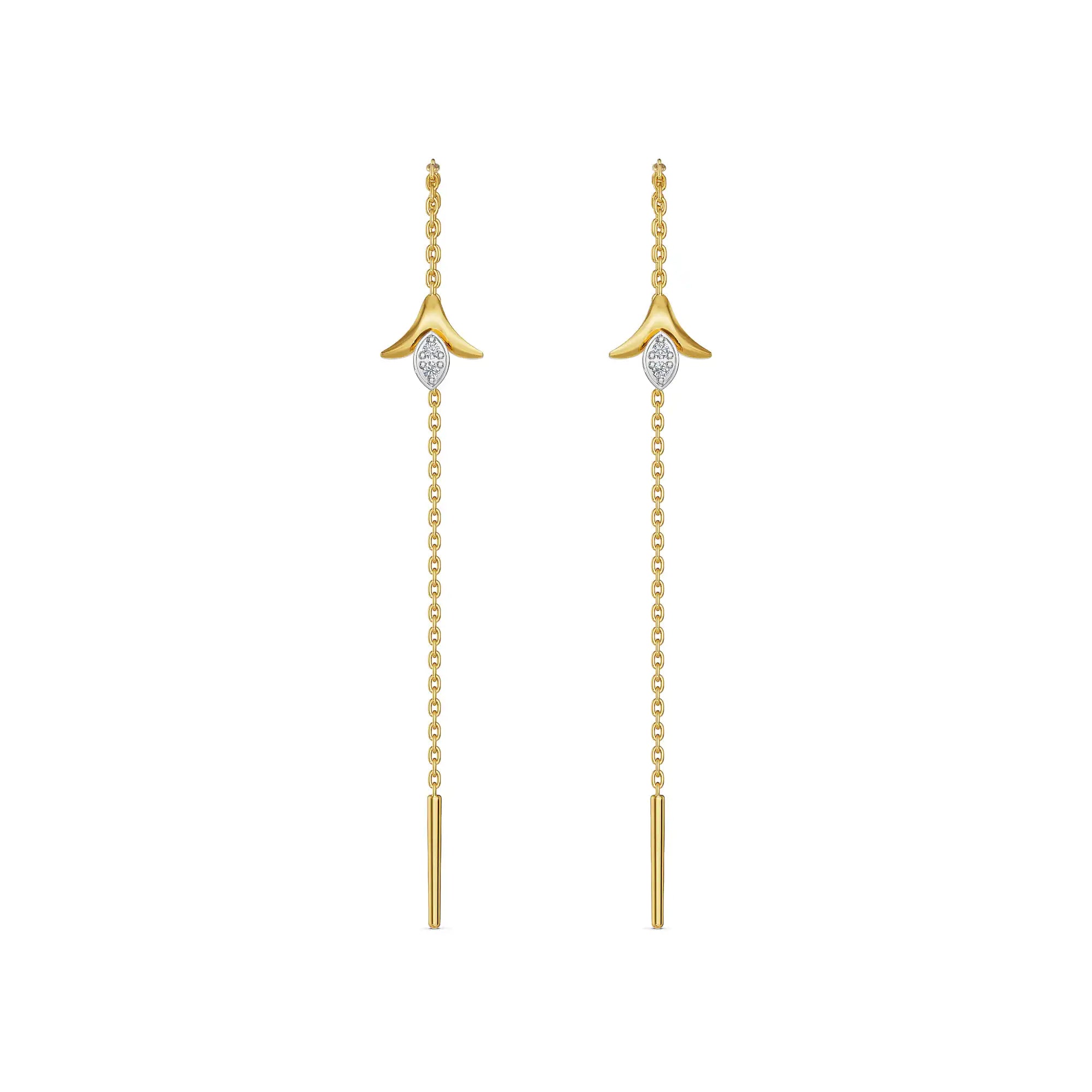 Sarayah Sui Dhaga Lab Grown Diamond Earrings
