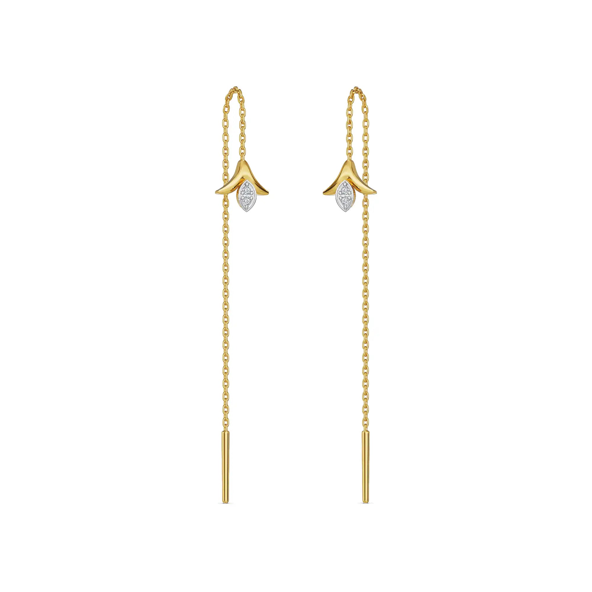 Sarayah Sui Dhaga Lab Grown Diamond Earrings