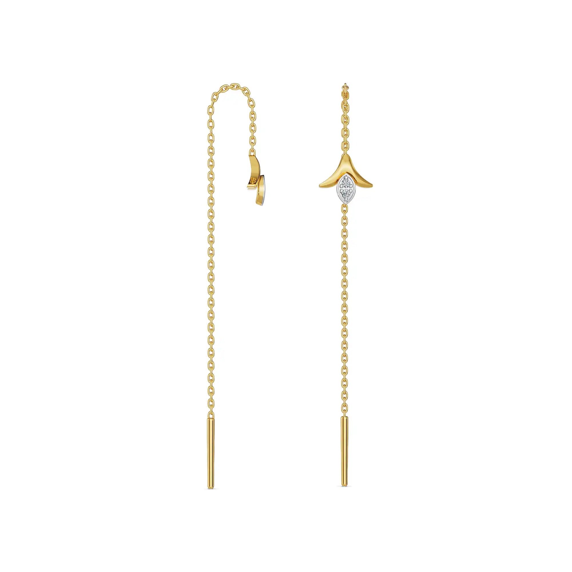 Sarayah Sui Dhaga Lab Grown Diamond Earrings