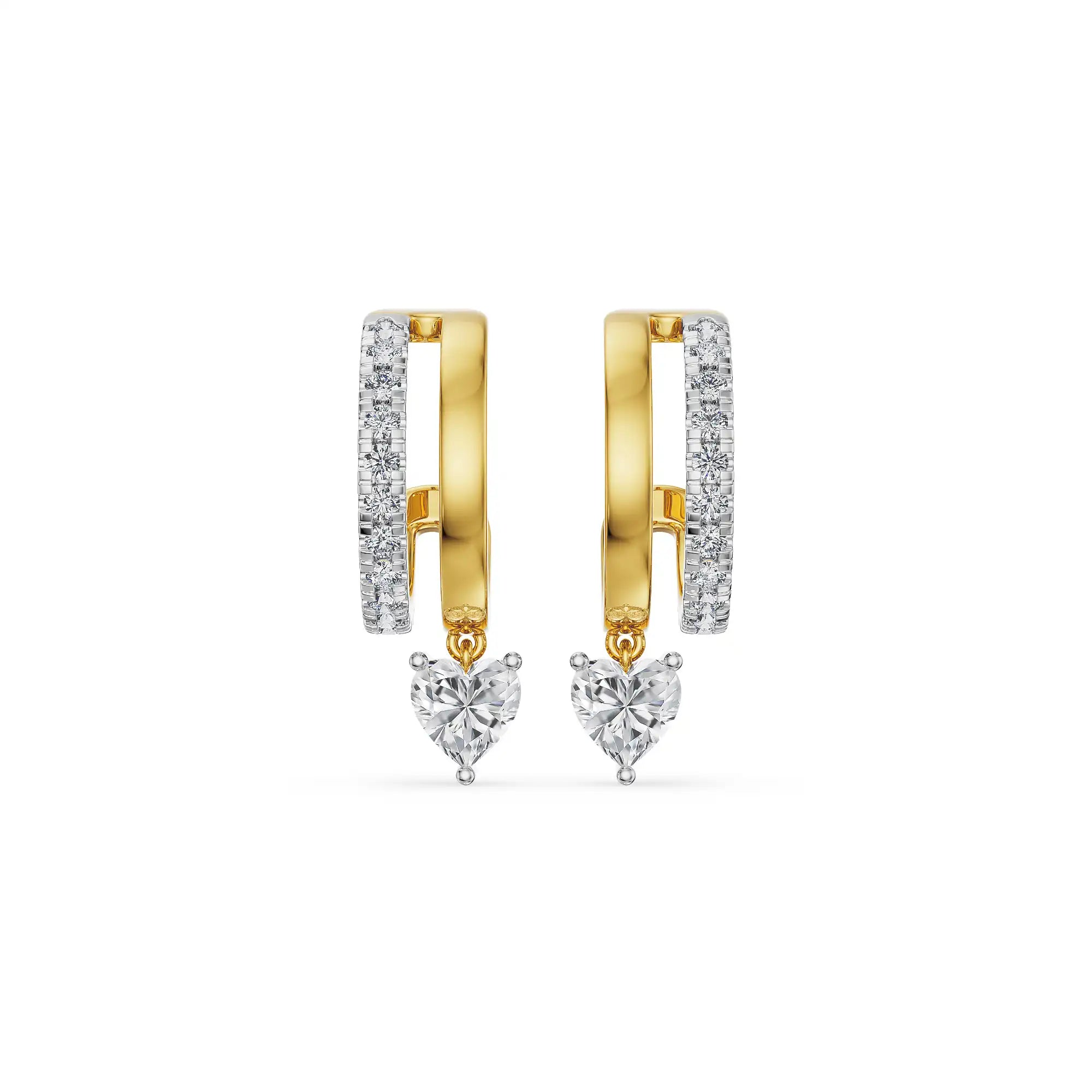Subtle Sway Lab Grown Diamond Hoops