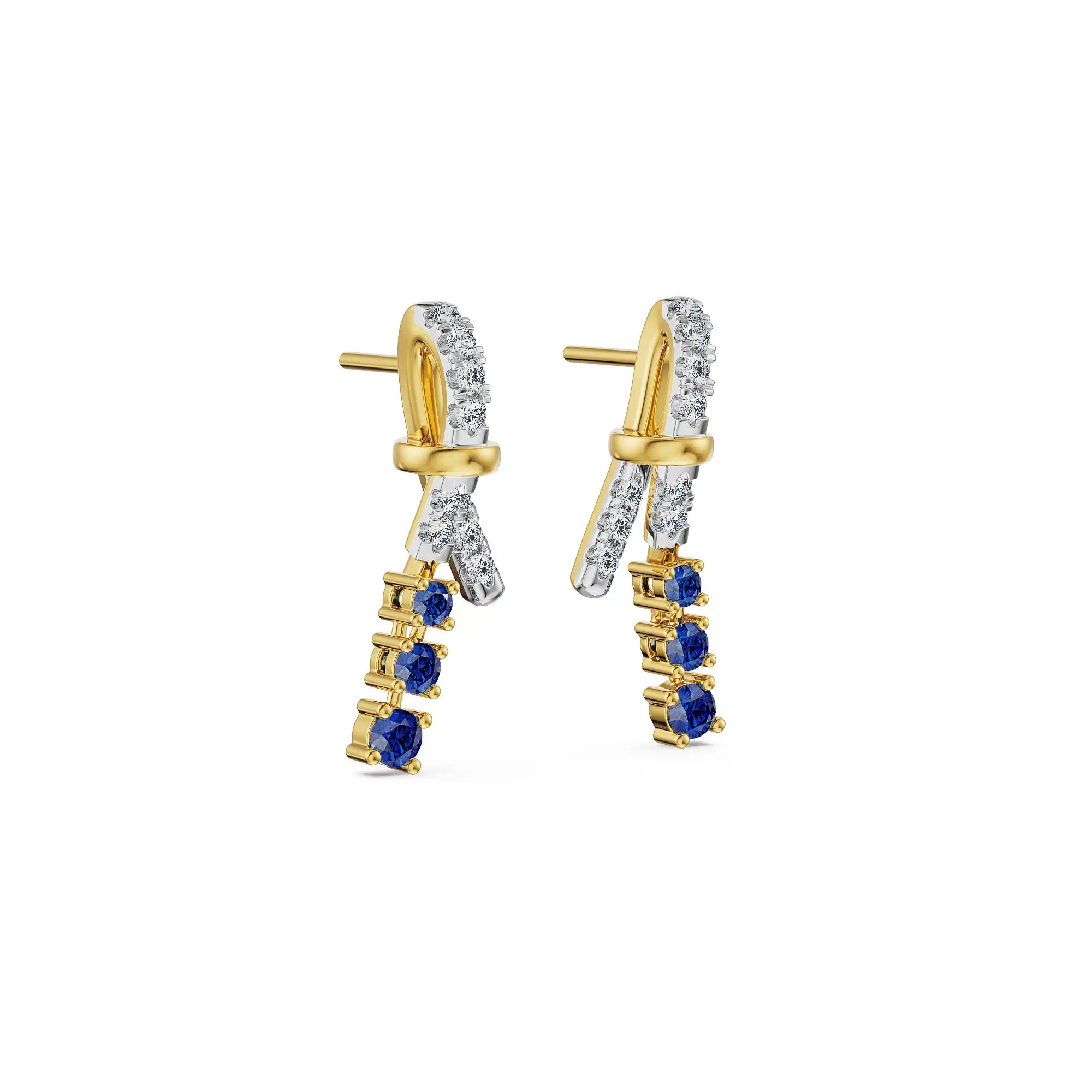 Blue Knot Lab Grown Diamond Earrings