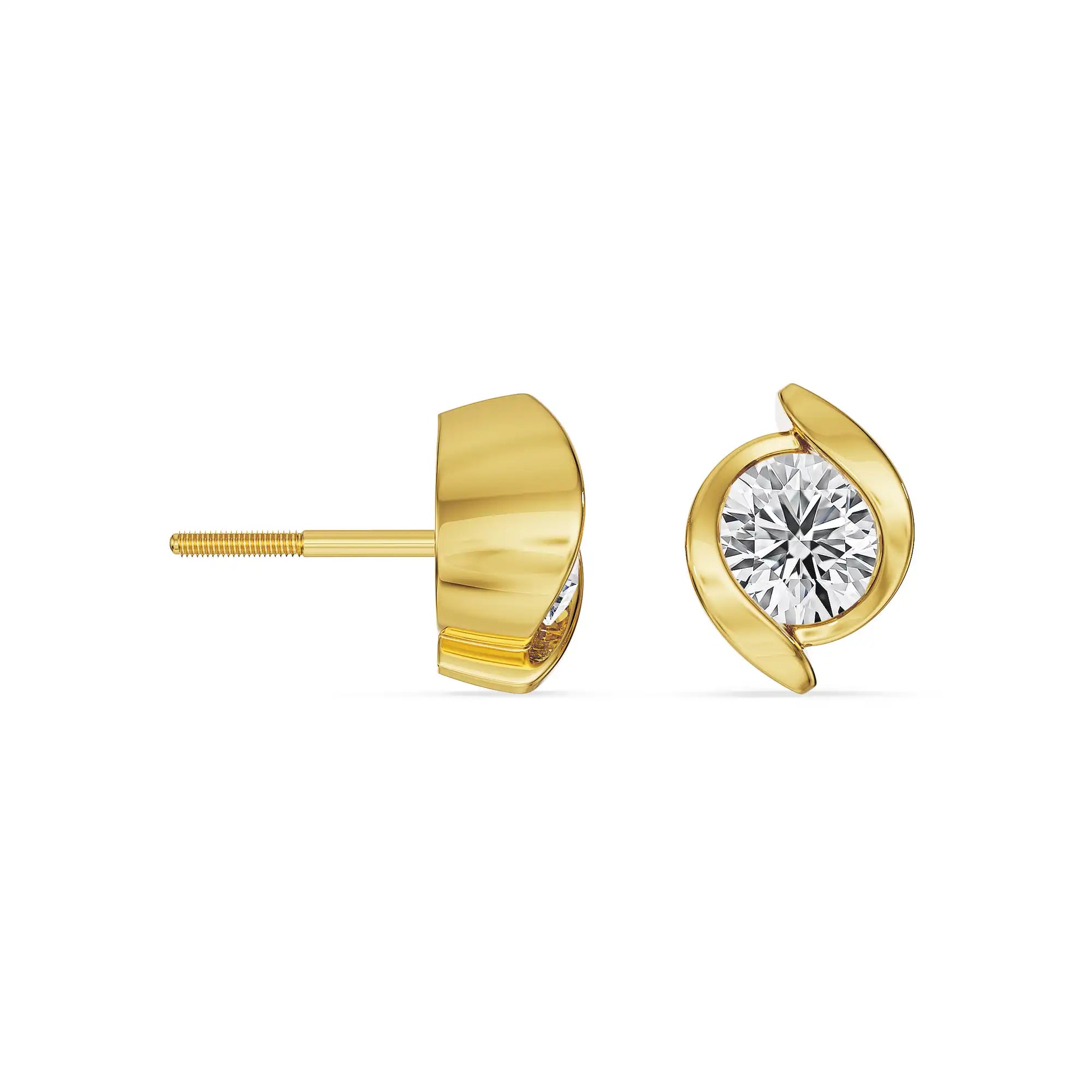 0.5 CT Aurelia Curve Lab Grown Diamond Studs