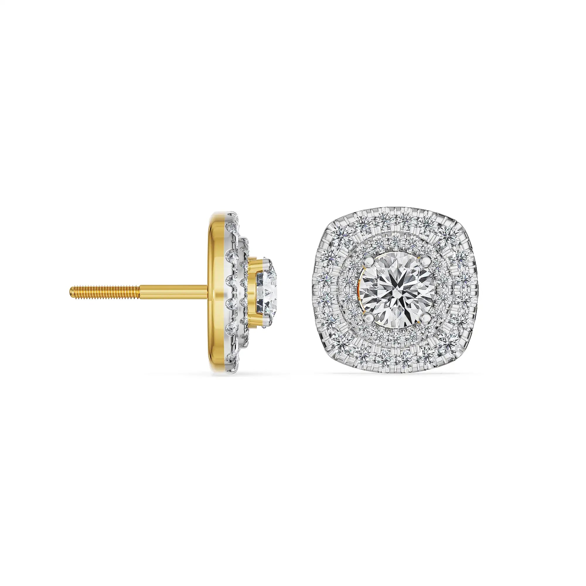 Orbit Halo Lab Grown Diamond Studs