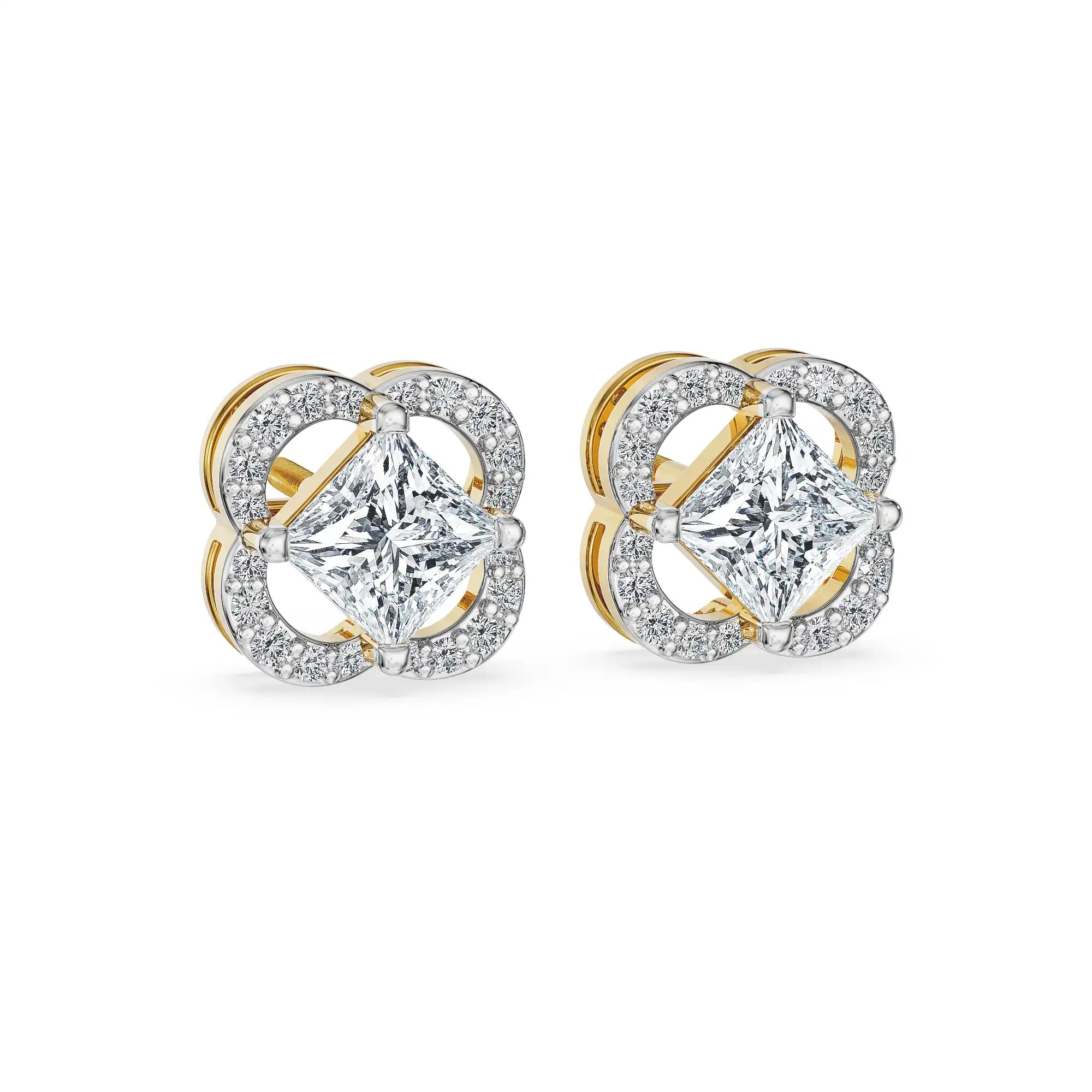 Luxe Clover Lab Grown Diamond Studs