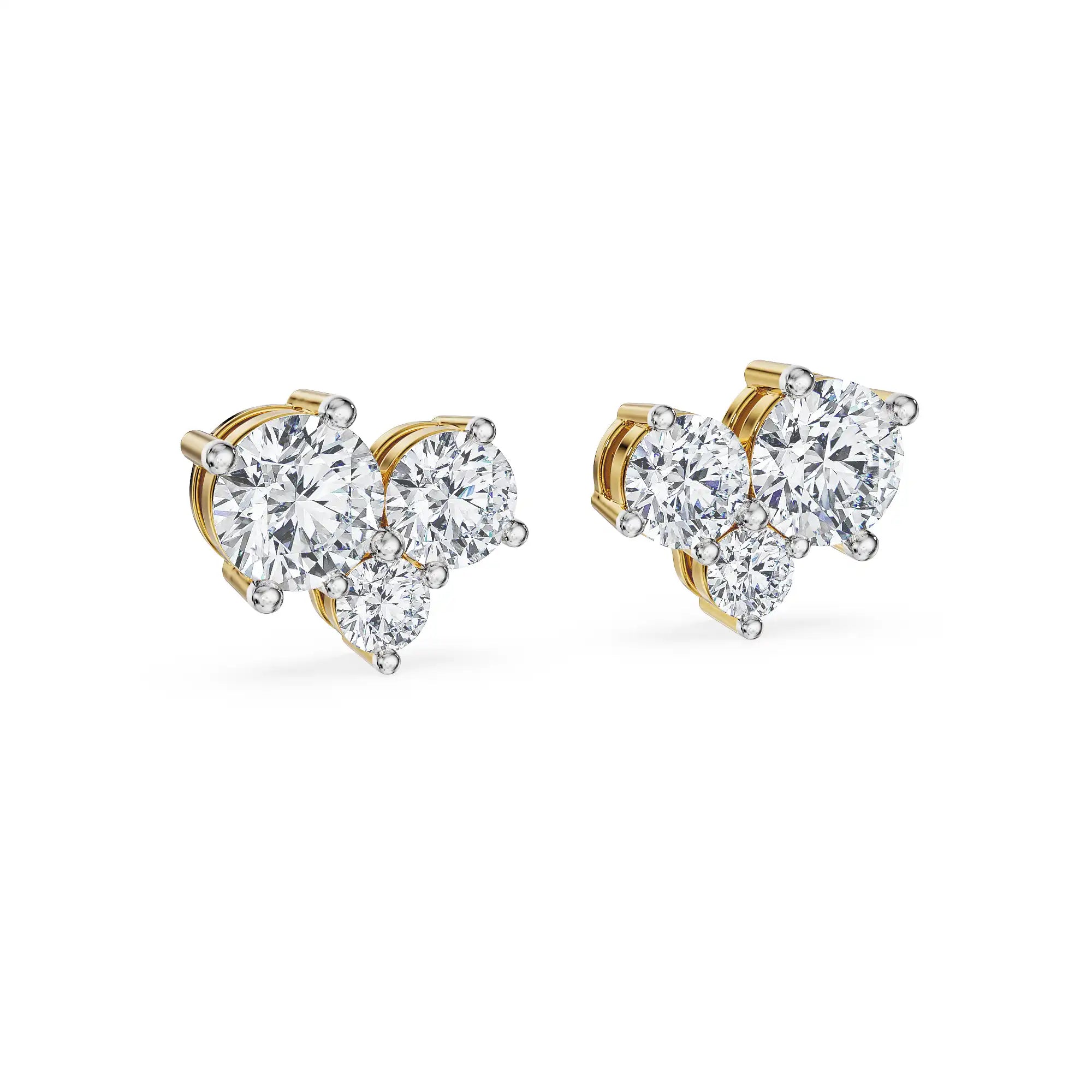 Floral Cluster Lab Grown Diamond Studs