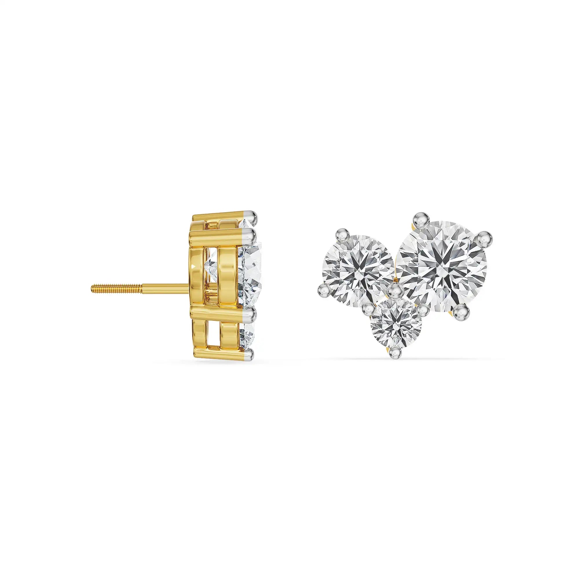 Floral Cluster Lab Grown Diamond Studs