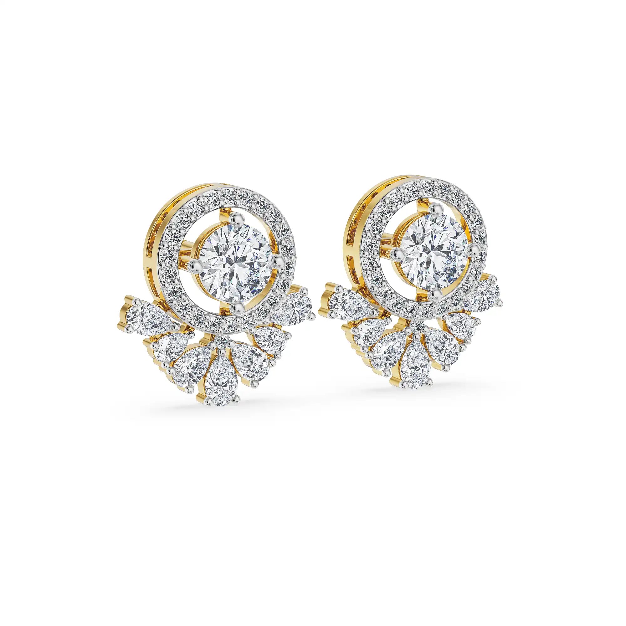 Radiant Bloom Lab Grown Diamond Studs