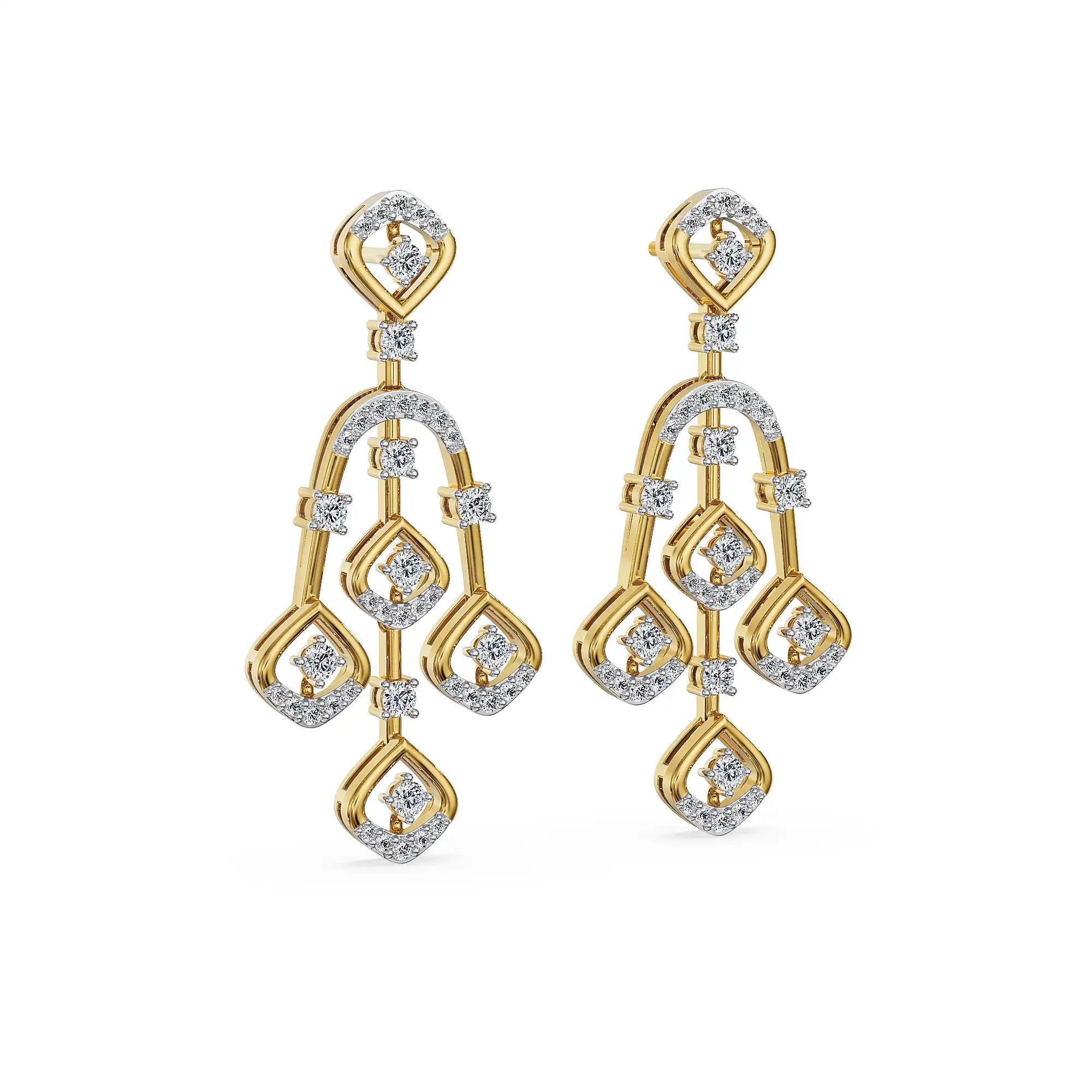 Starlight Symphony Lab Grown Diamond Earrings
