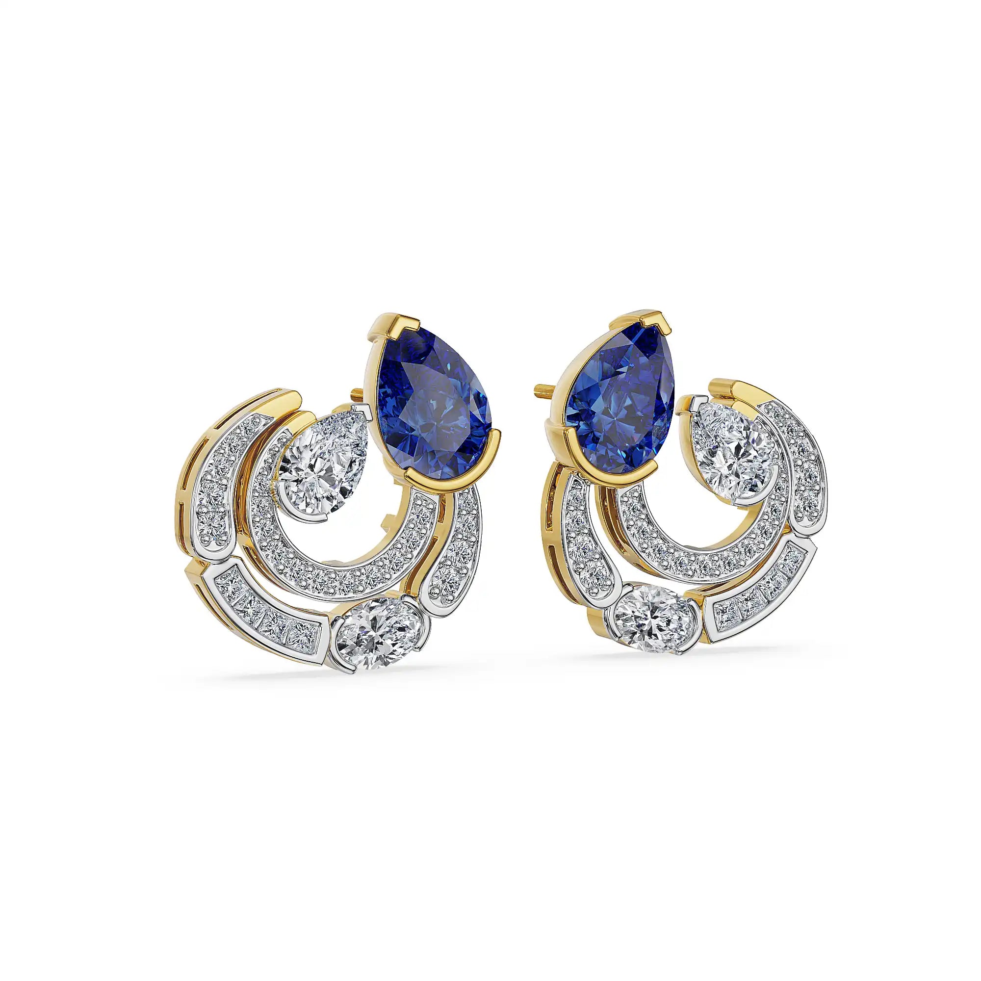 Midnight Halo Lab Grown Diamond Earrings