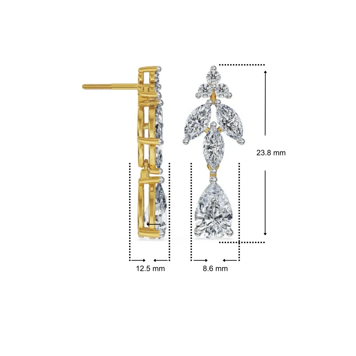 Ella Bloom Lab Grown Diamond Earrings