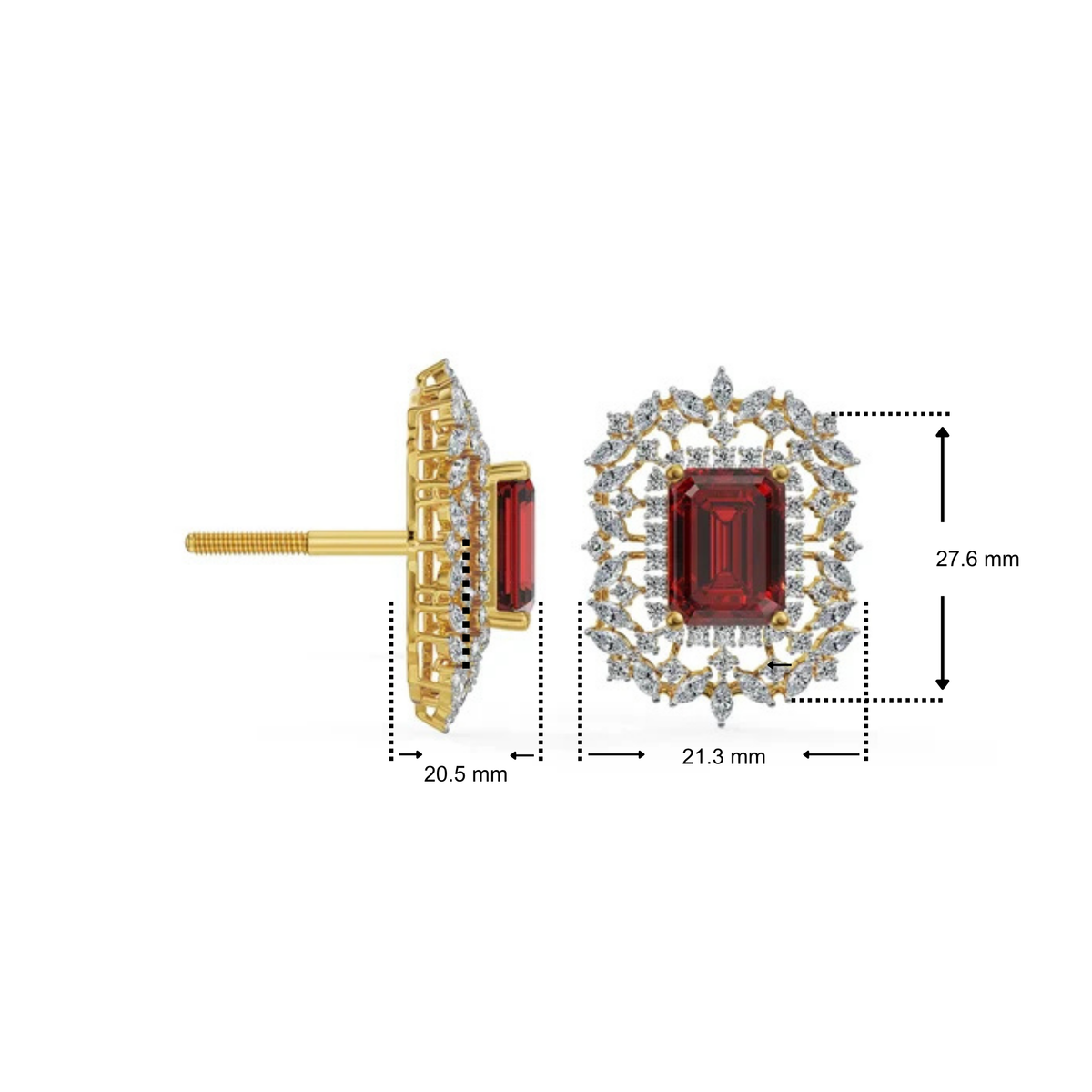 Manik Lab Grown Diamond Earrings