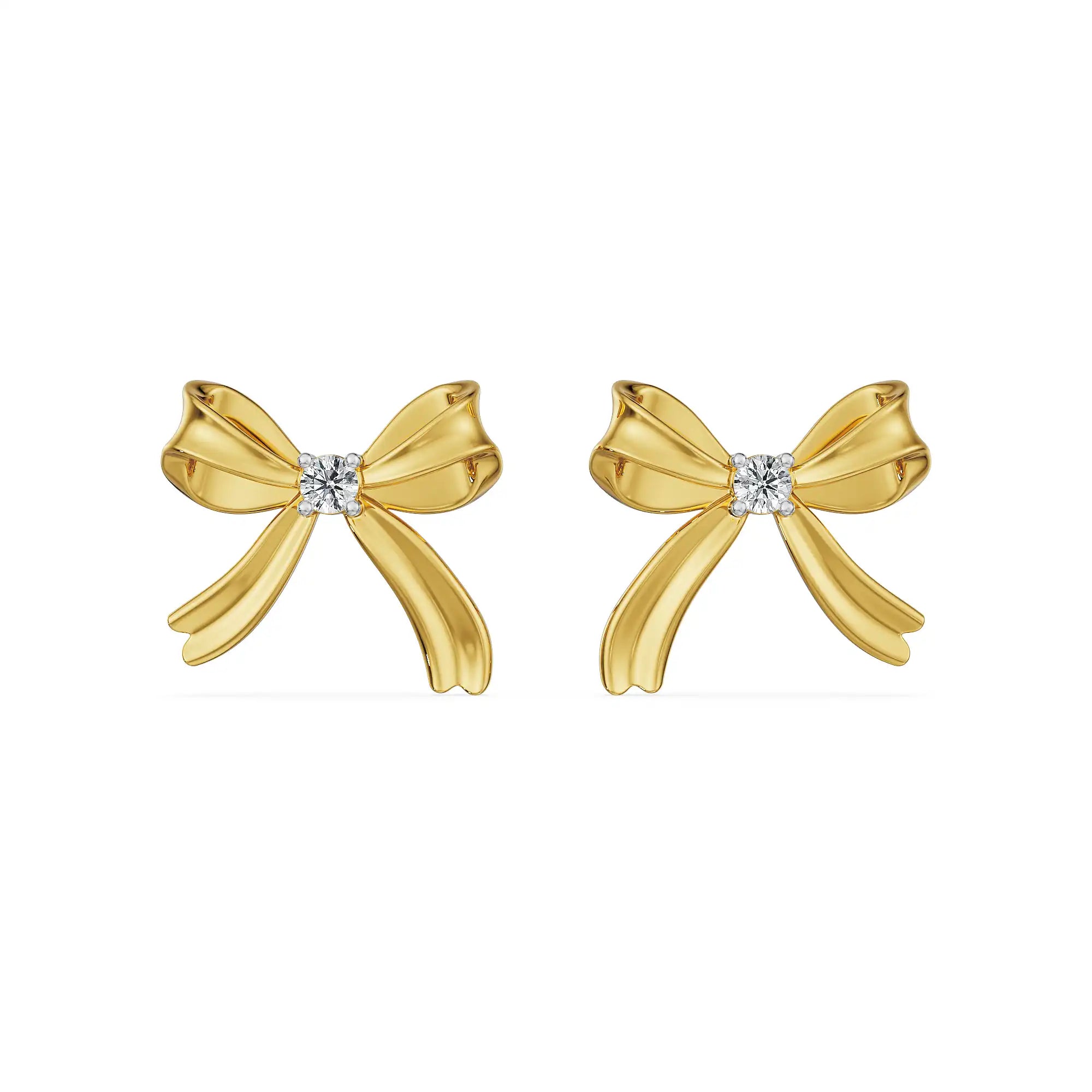 Bow Tie Lab Grown Diamond Earrings