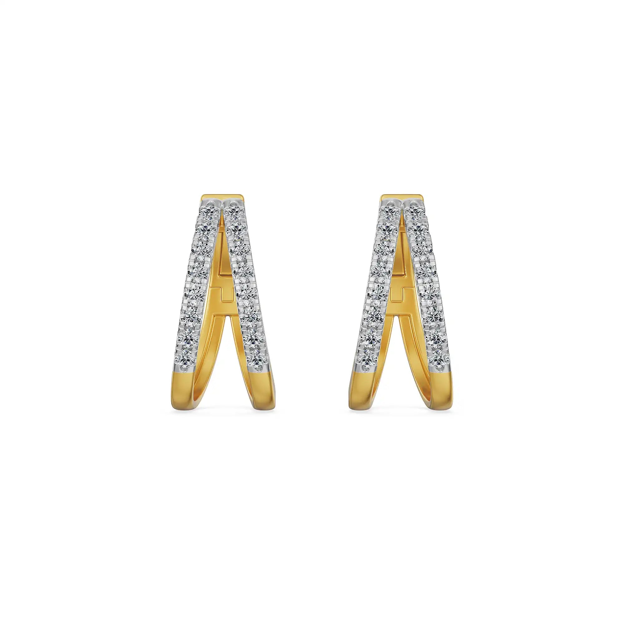Crisselle Lab Grown Diamond Hoop Earrings