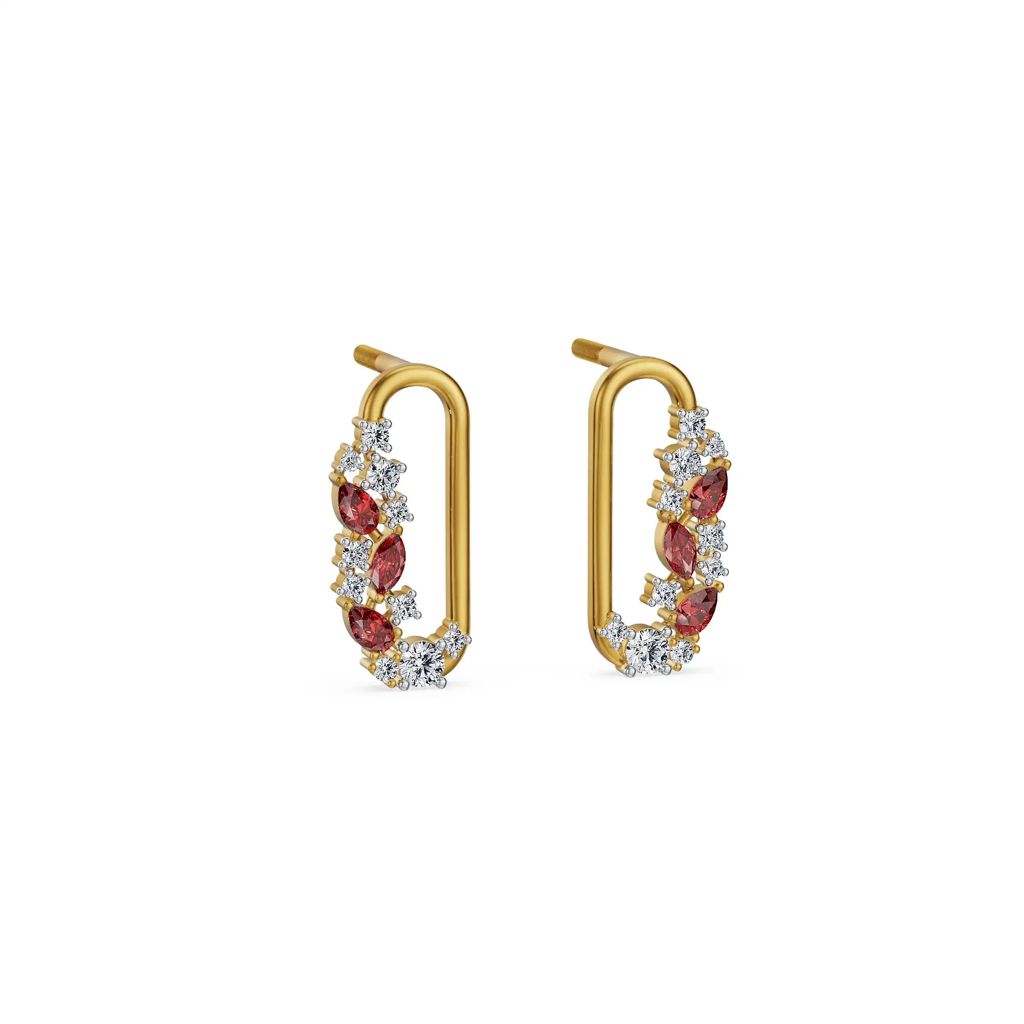 Ruby Reverie Lab Grown Diamond Earrings