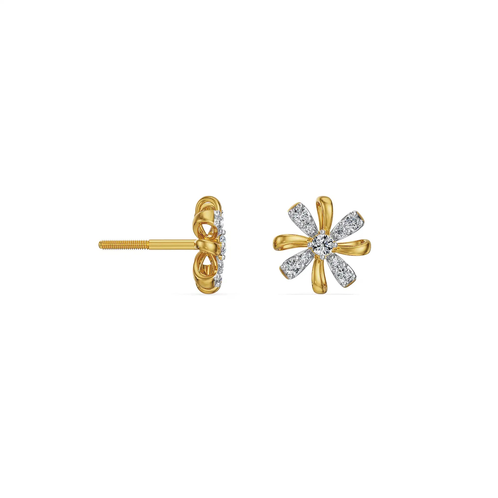 Blossom Radiance Lab Grown Diamond Earrings