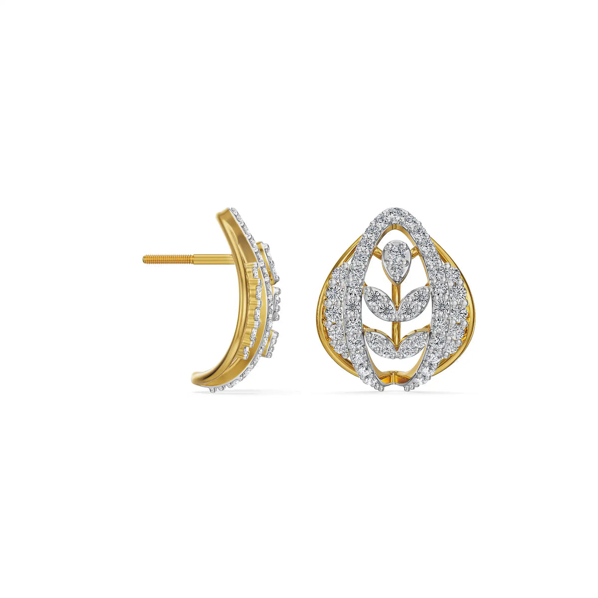Elysia Bloom Lab Grown Diamond Earrings