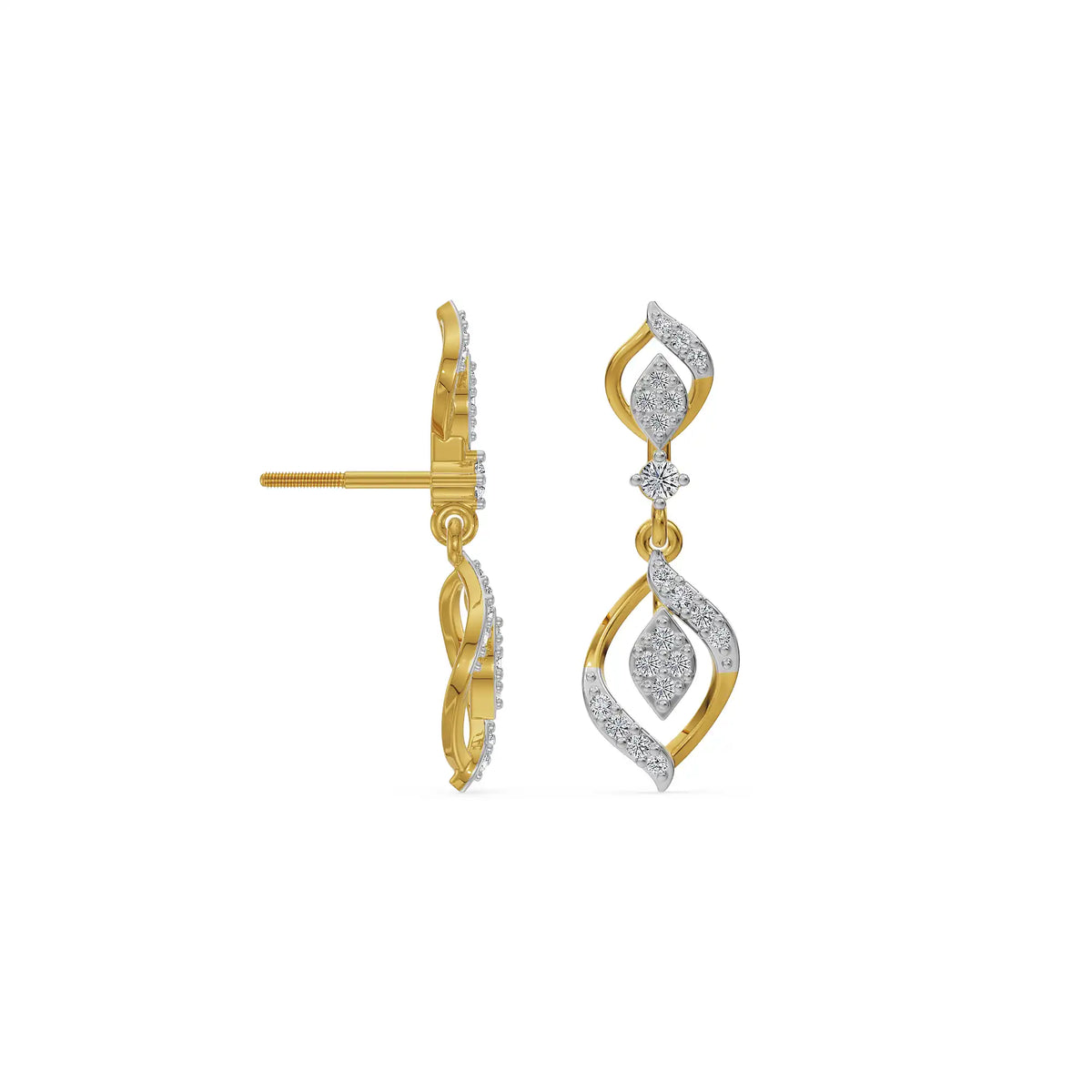Luna Drop Lab Grown Diamond Earrings