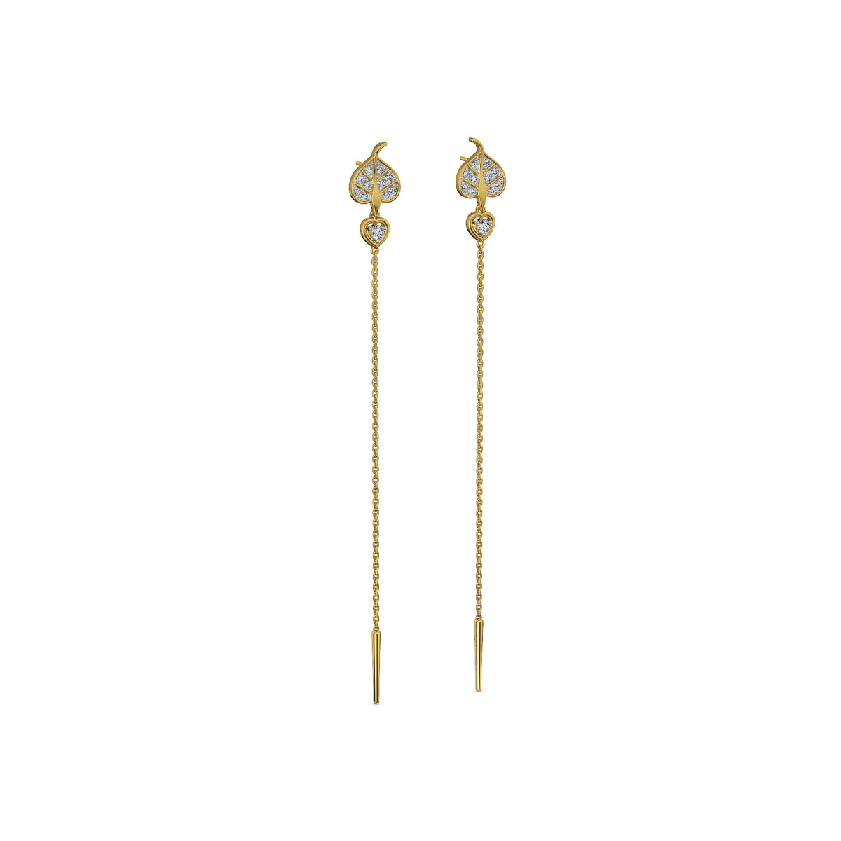 Drape Sui Dhaga Lab Grown Diamond Earrings