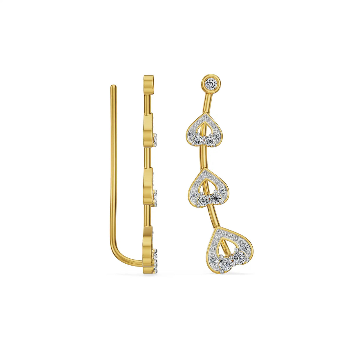 Grace Lab Grown Diamond Ear Climbers