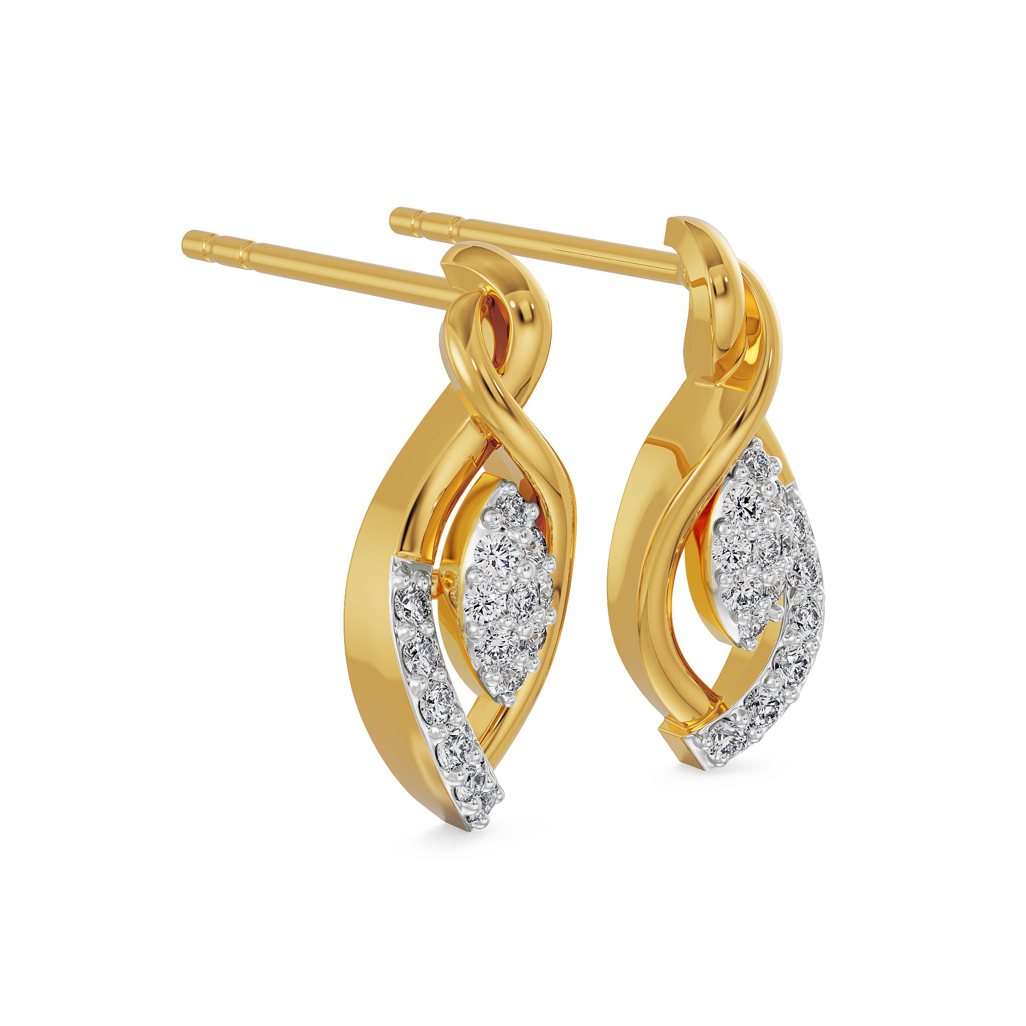 Diamond Dazzle Earrings Left View