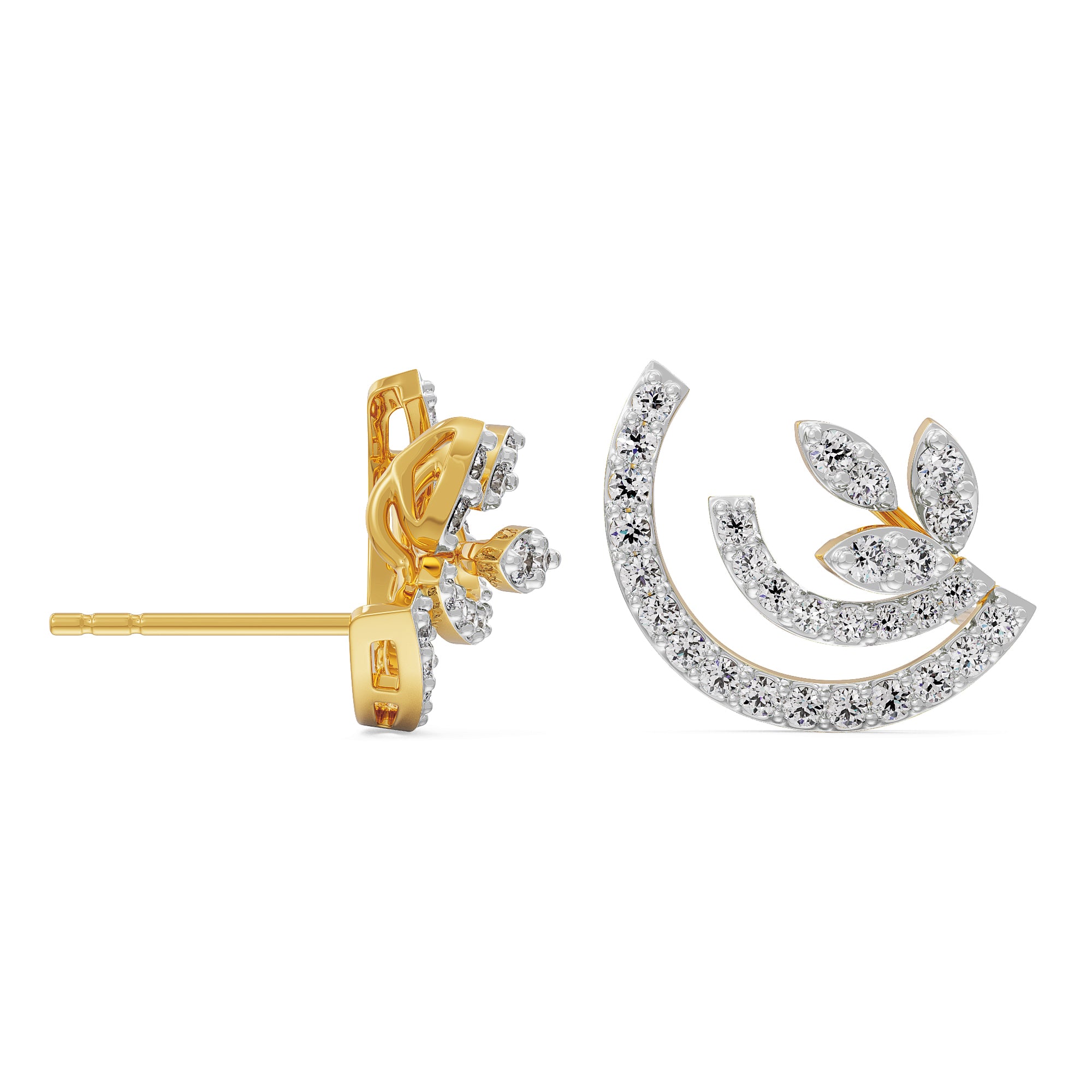 Glamorous Diamond Earrings Right view