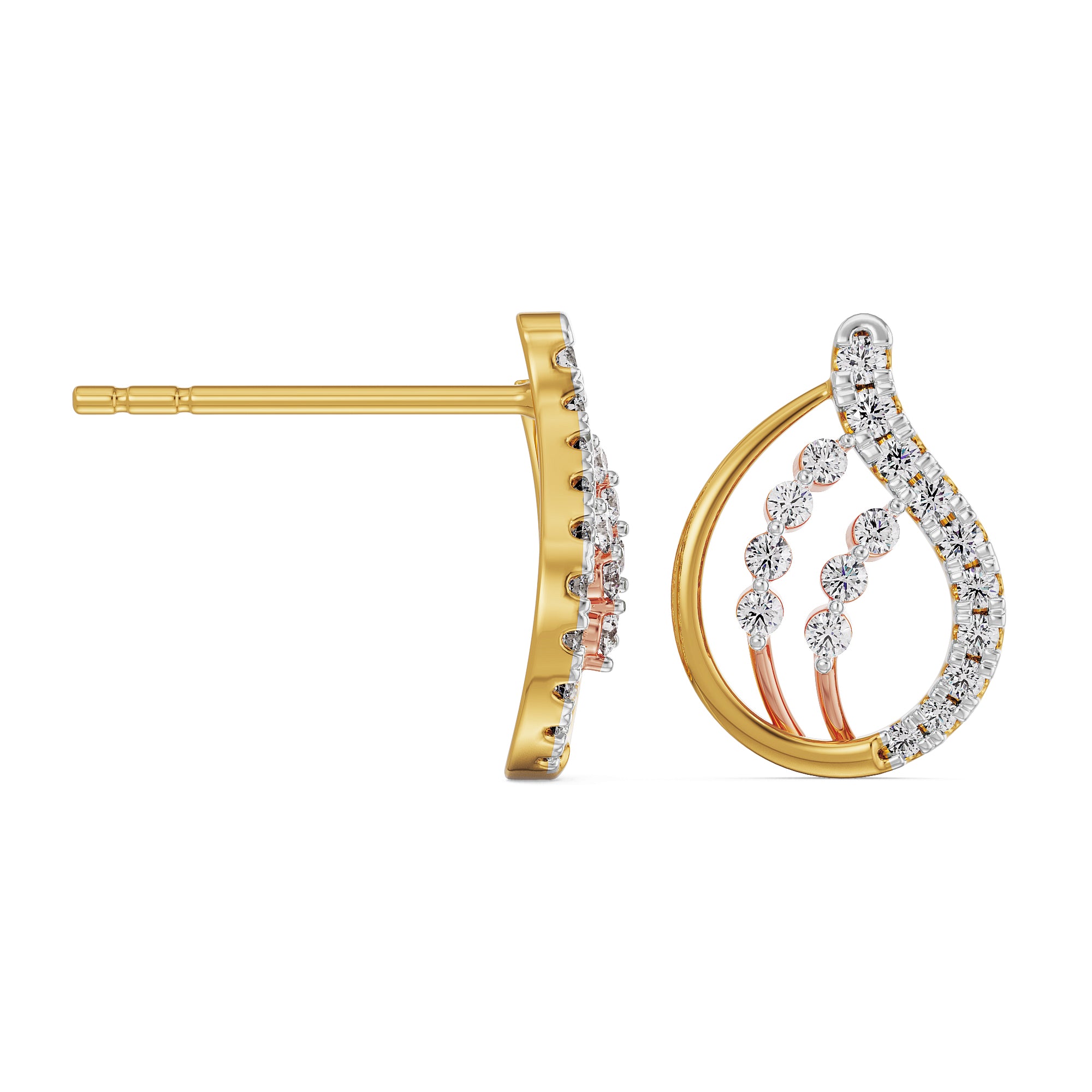 Dazzling Diamond Earrings Prospective View