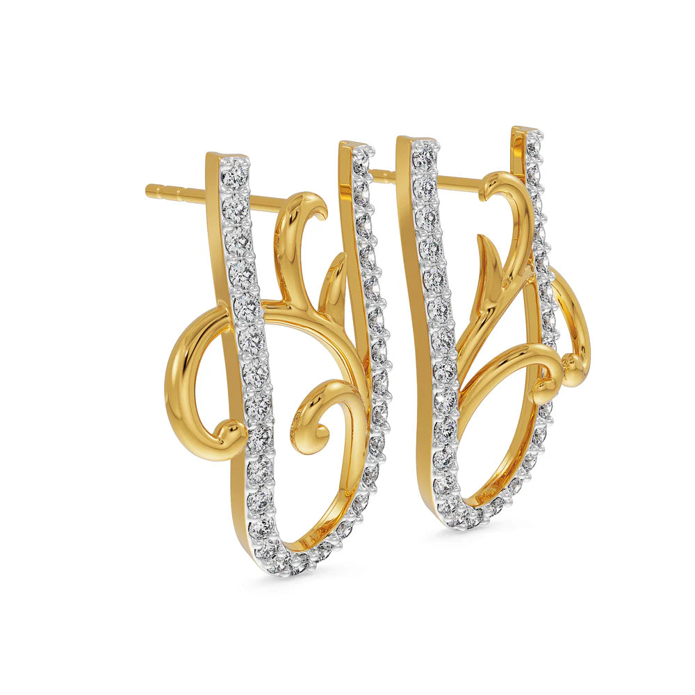 U Fusion Lab Grown Diamond Earrings 9KT
