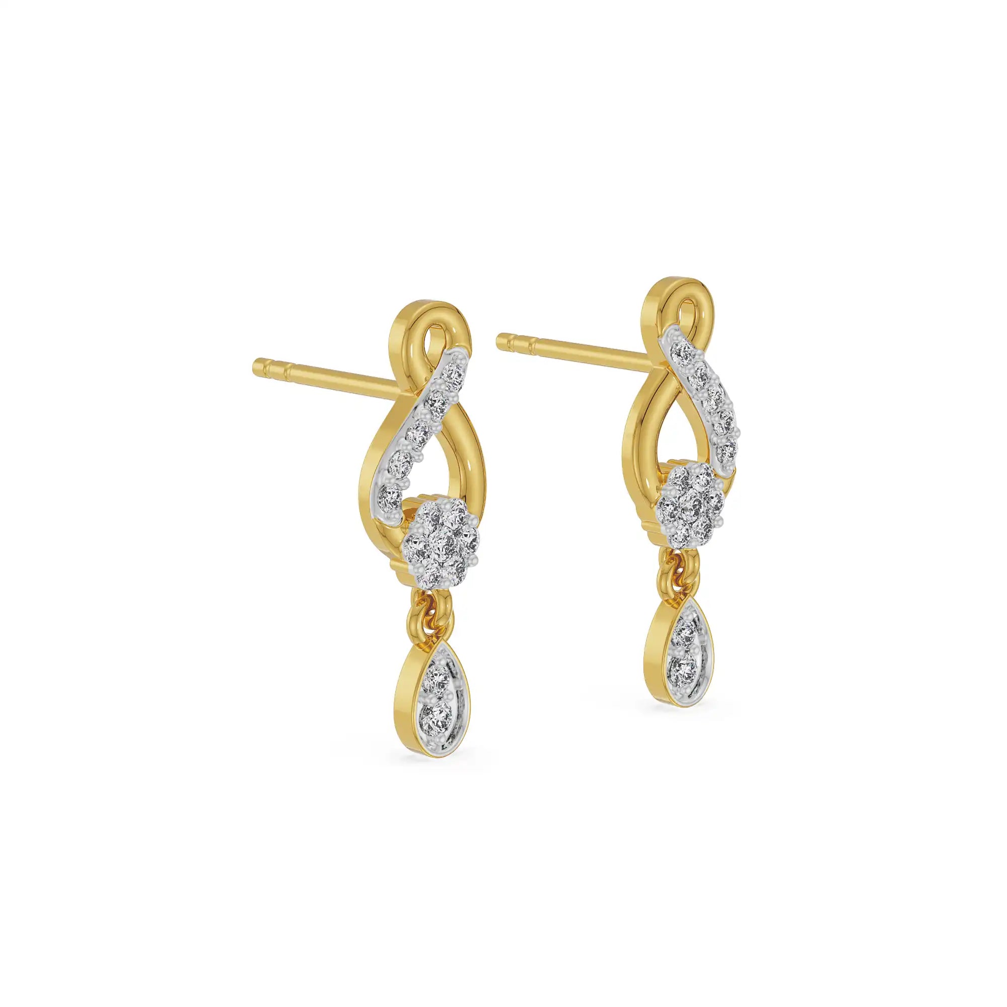 Shimmering Lab Grown Diamond Drop Earrings_in-stock