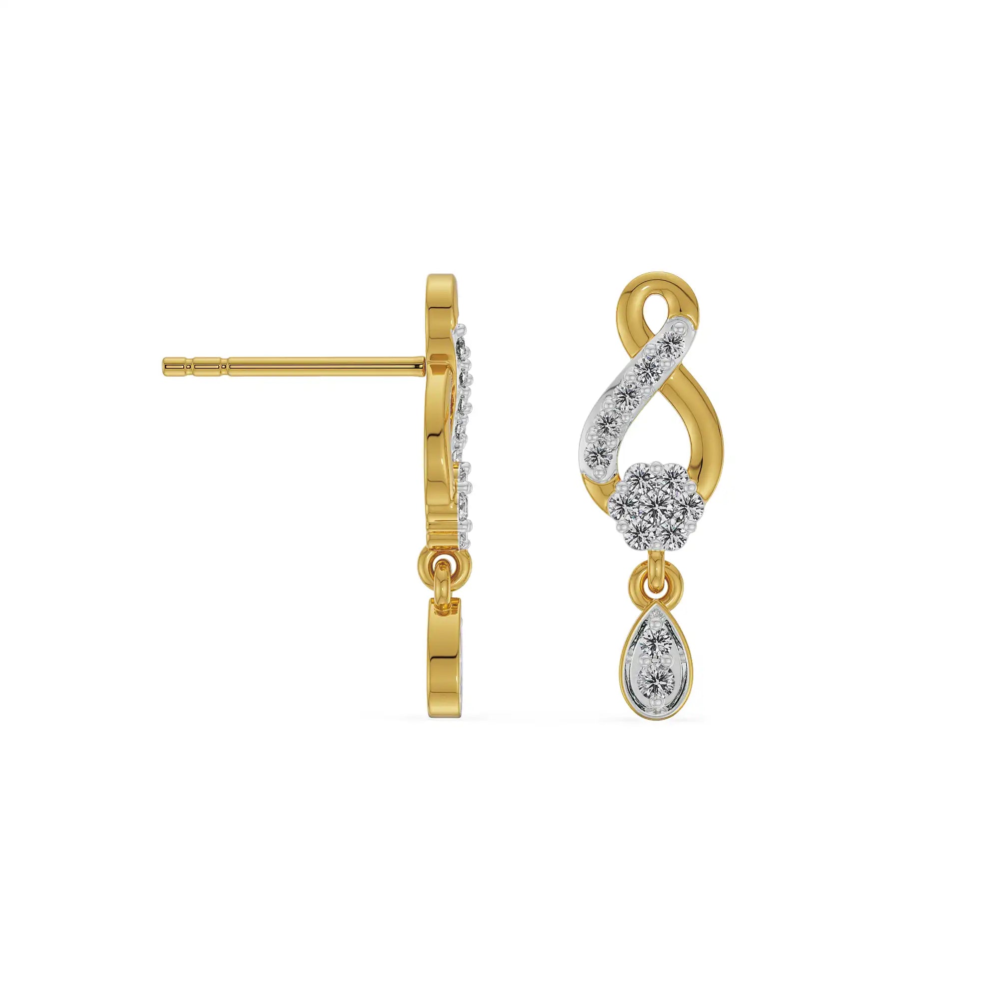 Shimmering Lab Grown Diamond Drop Earrings_in-stock
