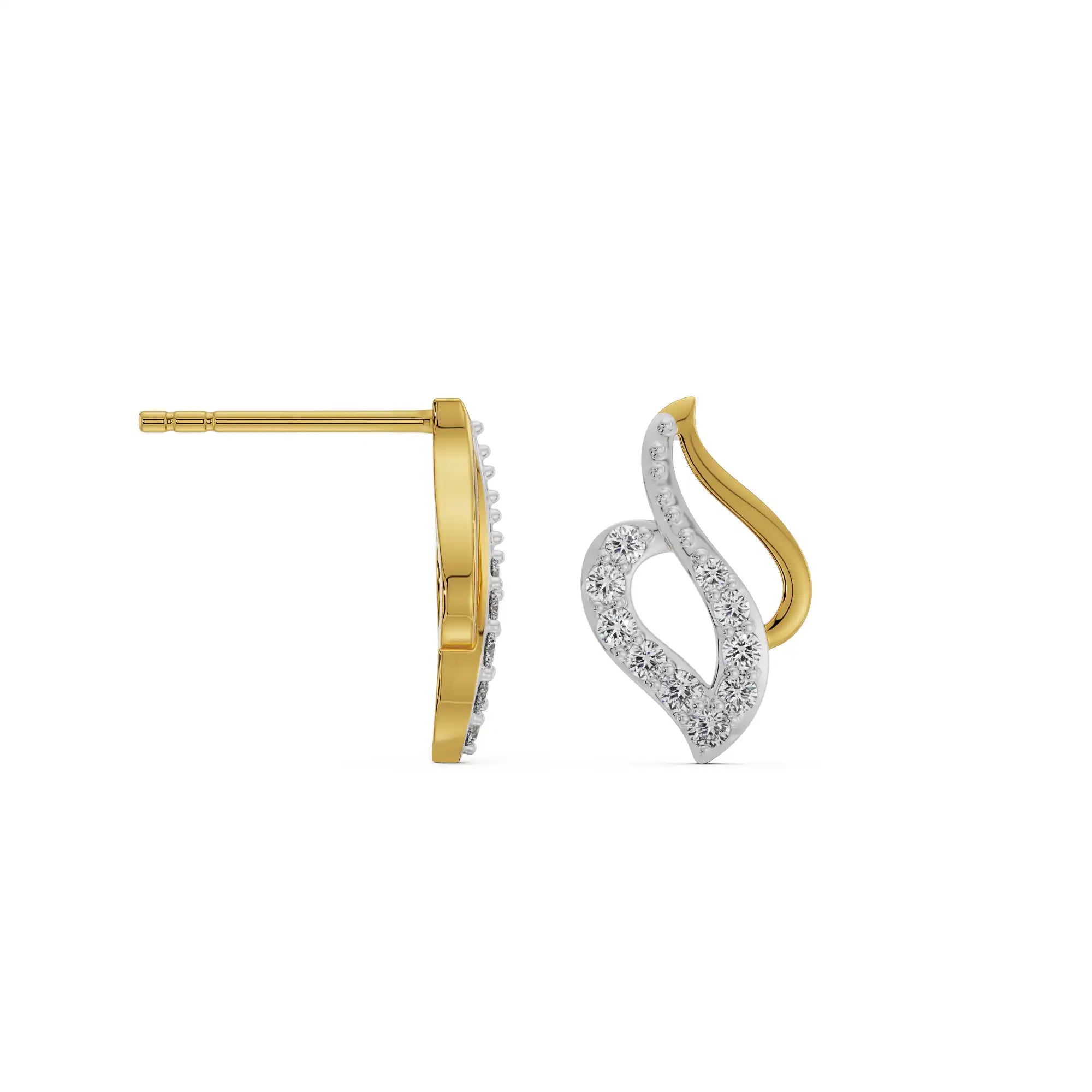 Timeless whisper Diamond studs Prospective View