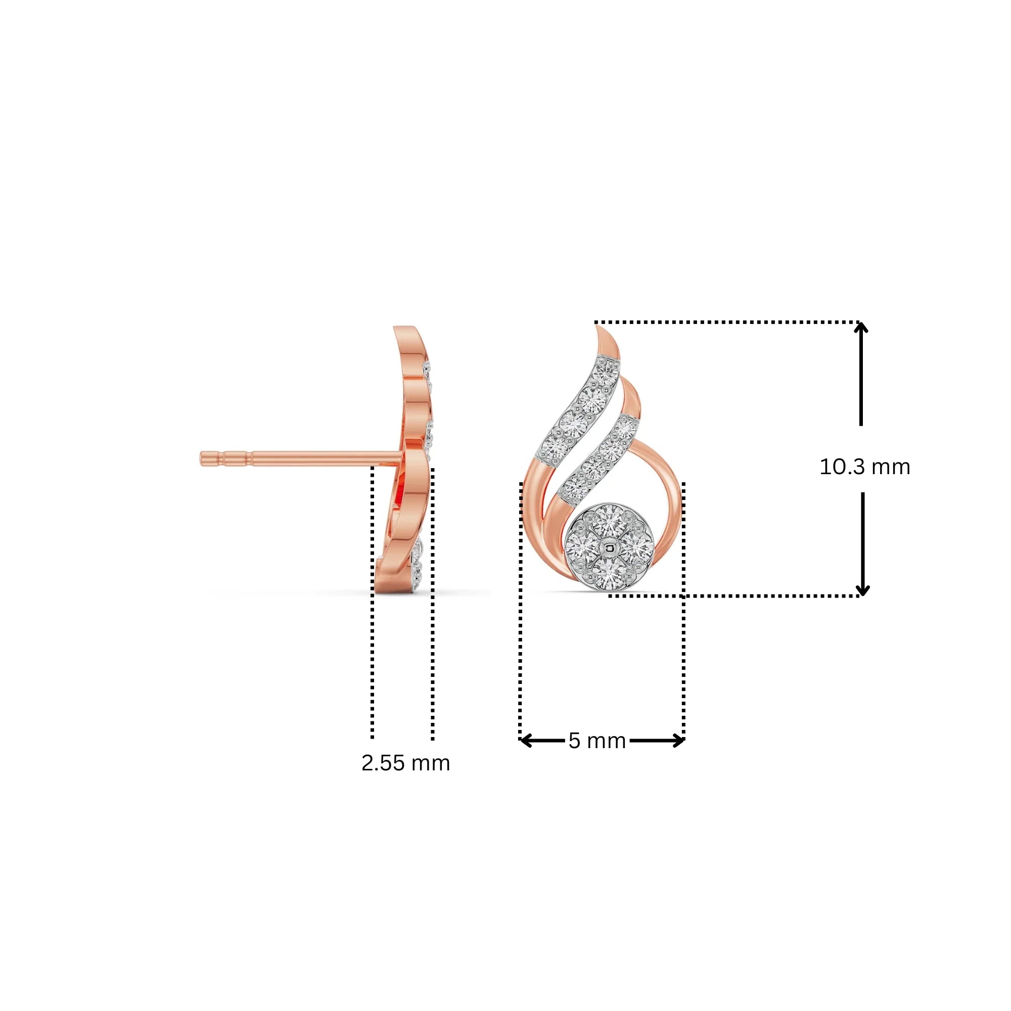 Fern Lab Grown Diamond Earrings
