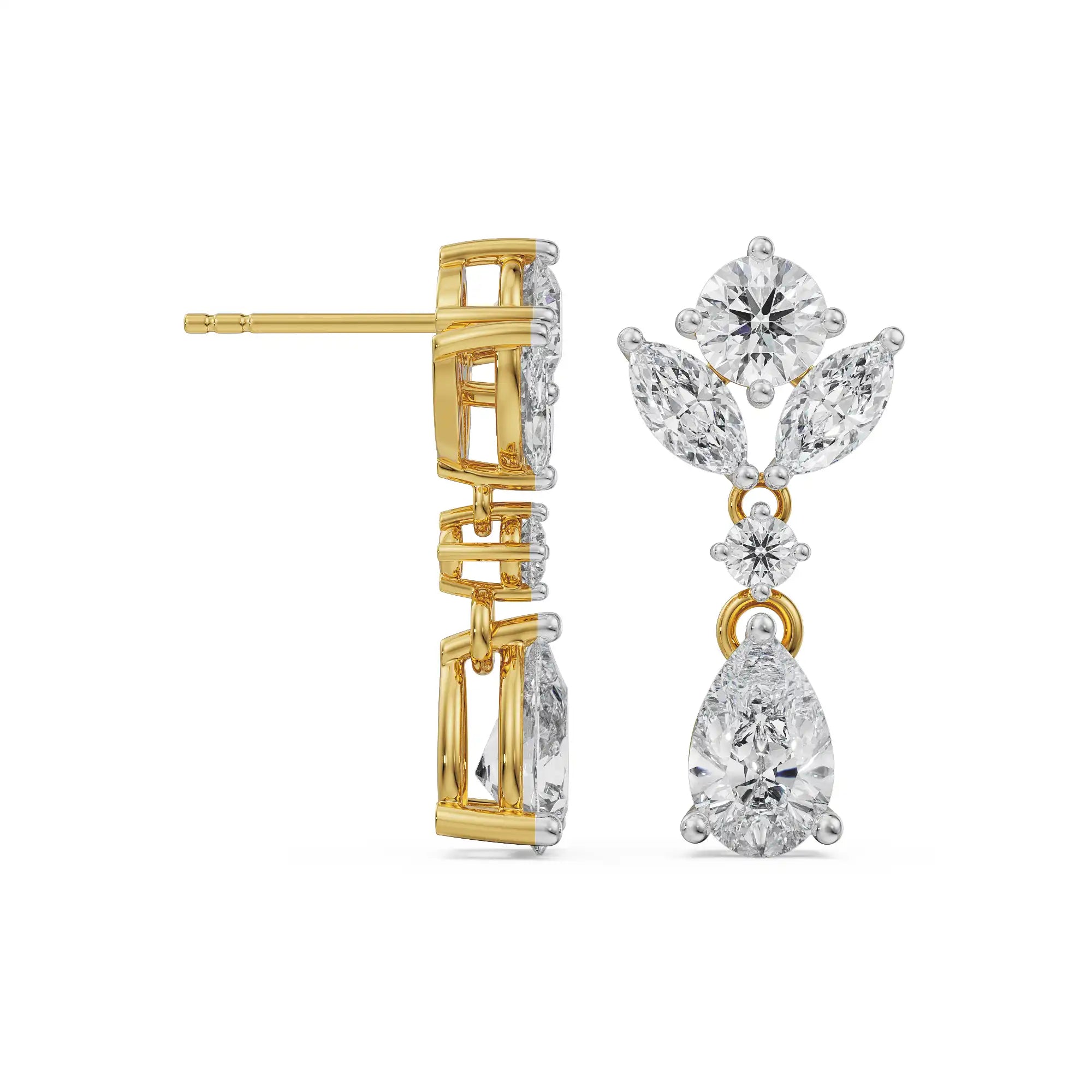 Magical Drop Lab Grown Diamond Earrings_in-stock