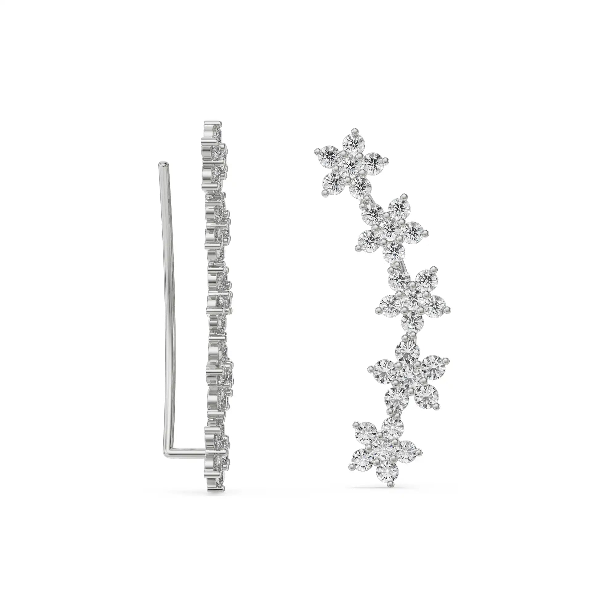 Starry Diamond Earrings Prospective View