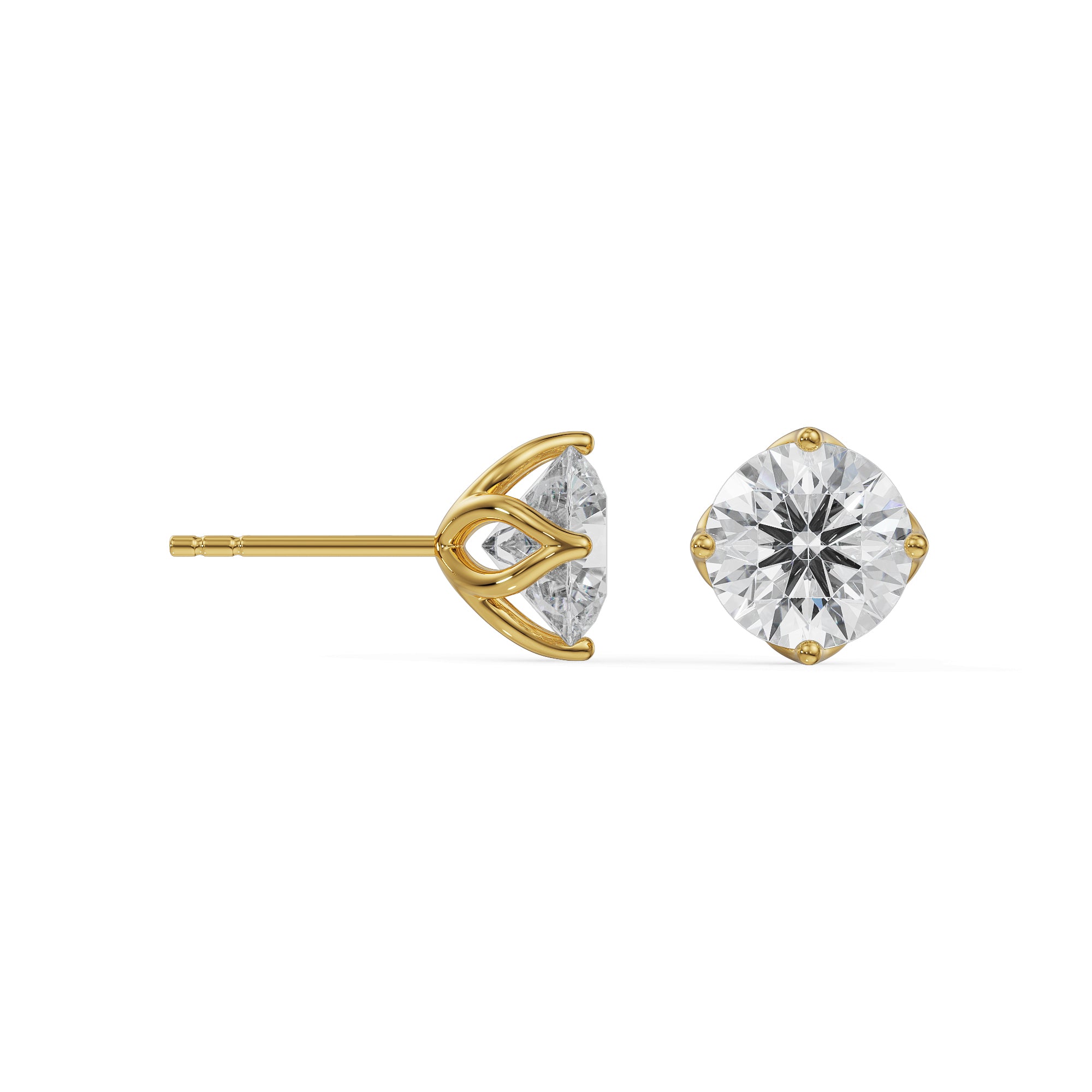 Buy CT Timeless Lab Grown Diamond Solitaire Studs Online At Emori