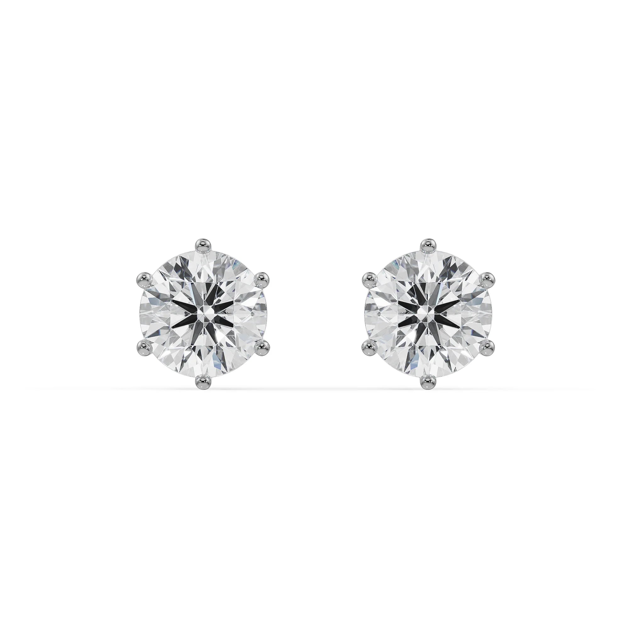 2 CT Versatile Lab Grown Diamond Solitaire Studs_in-stock