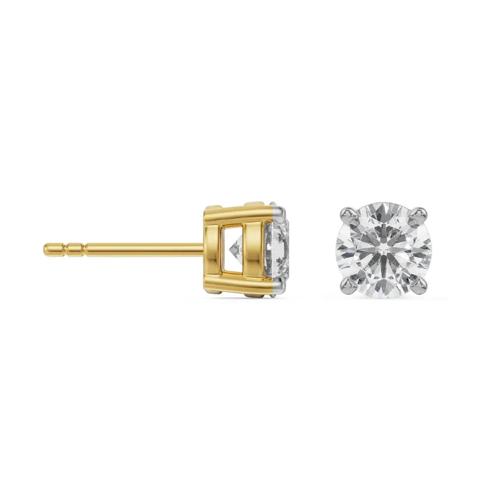 1.5 CT Stunning Diamond Studs Prospective View