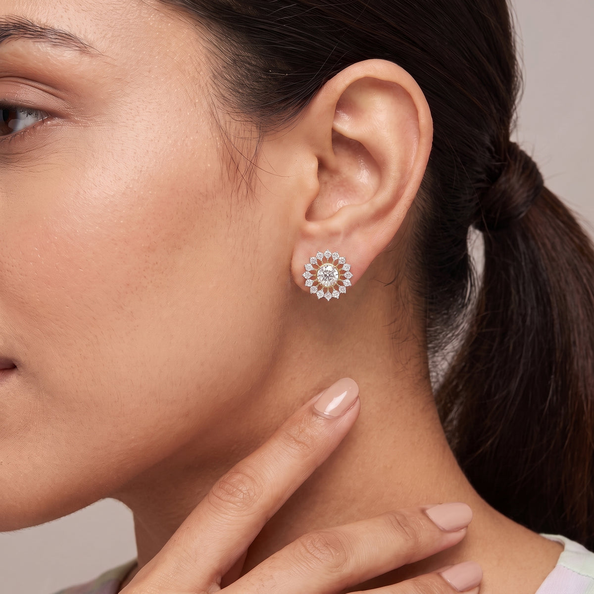 0.50 CT Chakra Detachable Lab Diamond Studs