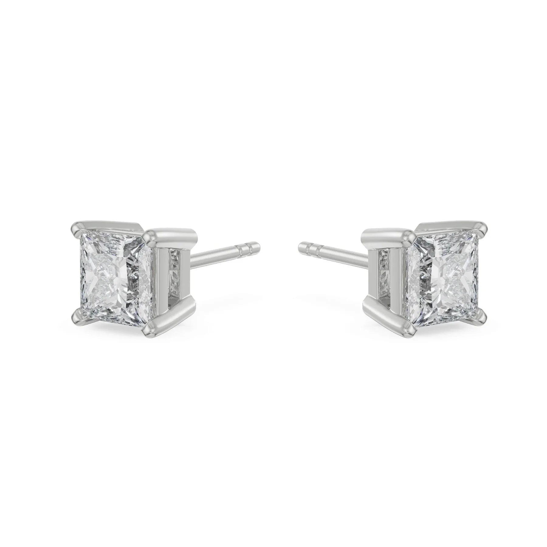 1 CT Timeless Princess Lab Grown Diamond Solitaire Studs_in_stock