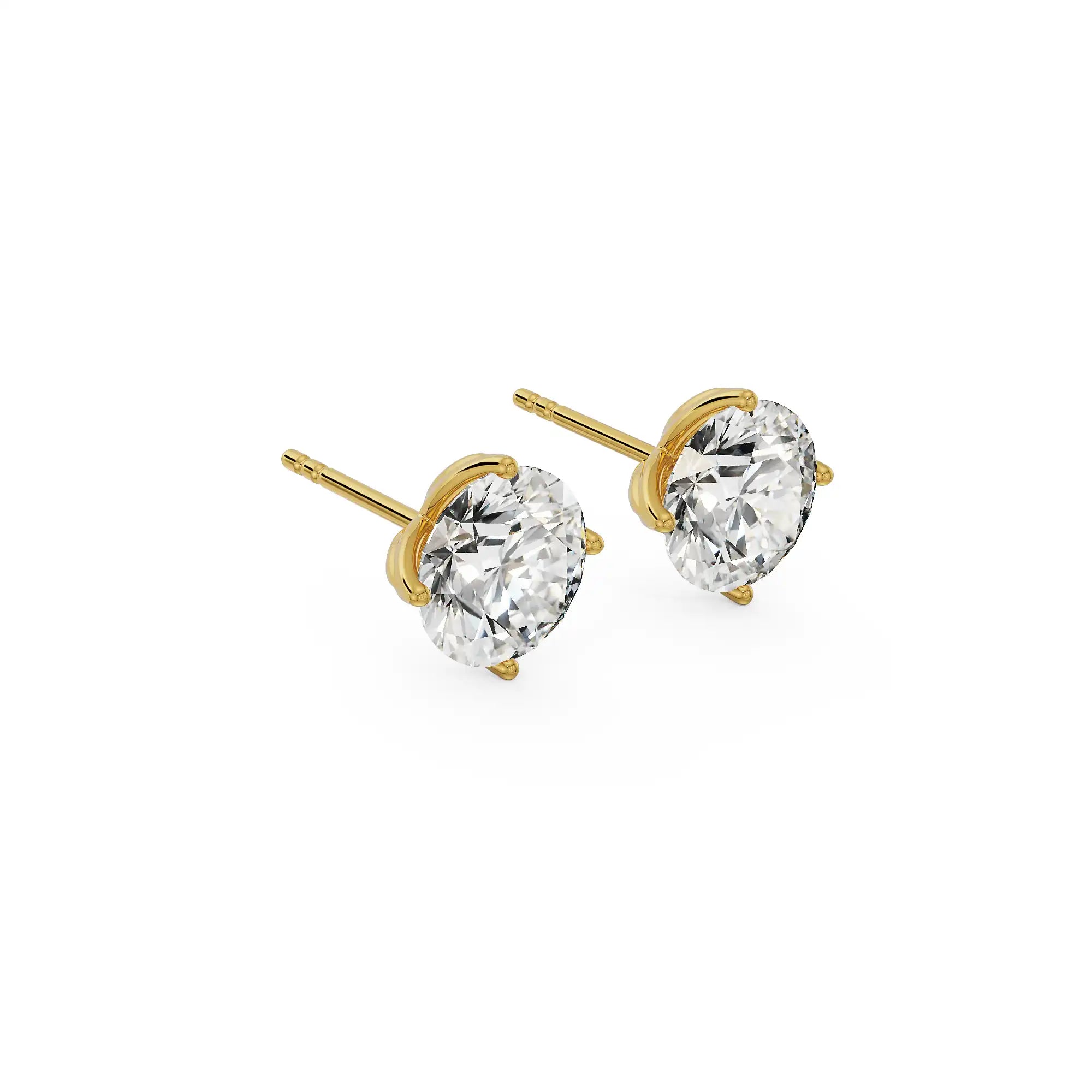 1 CT Lyla Blooming Diamond Studs Side View