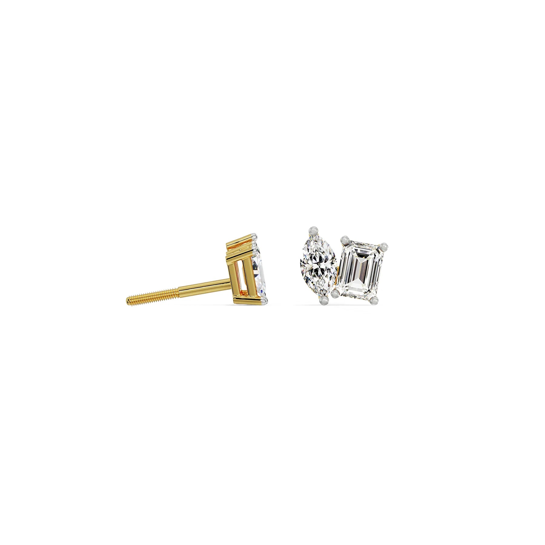 Duo Solitaire Lab Grown Diamond Studs 9KT