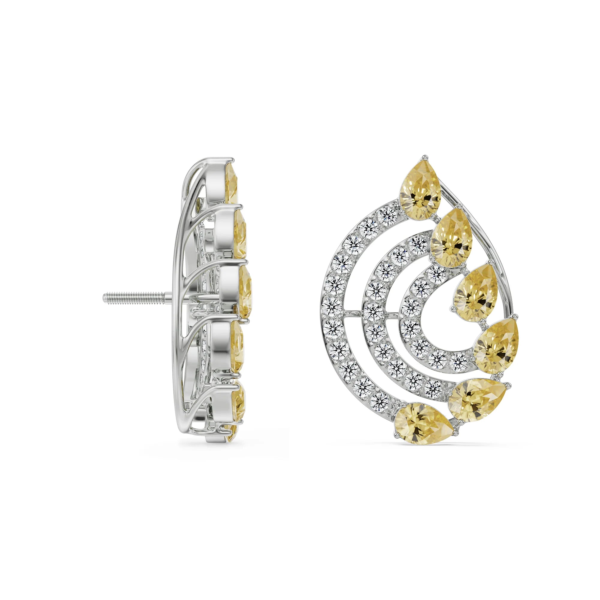 Fiery Festive Lab Grown Diamond Studs_in-stock