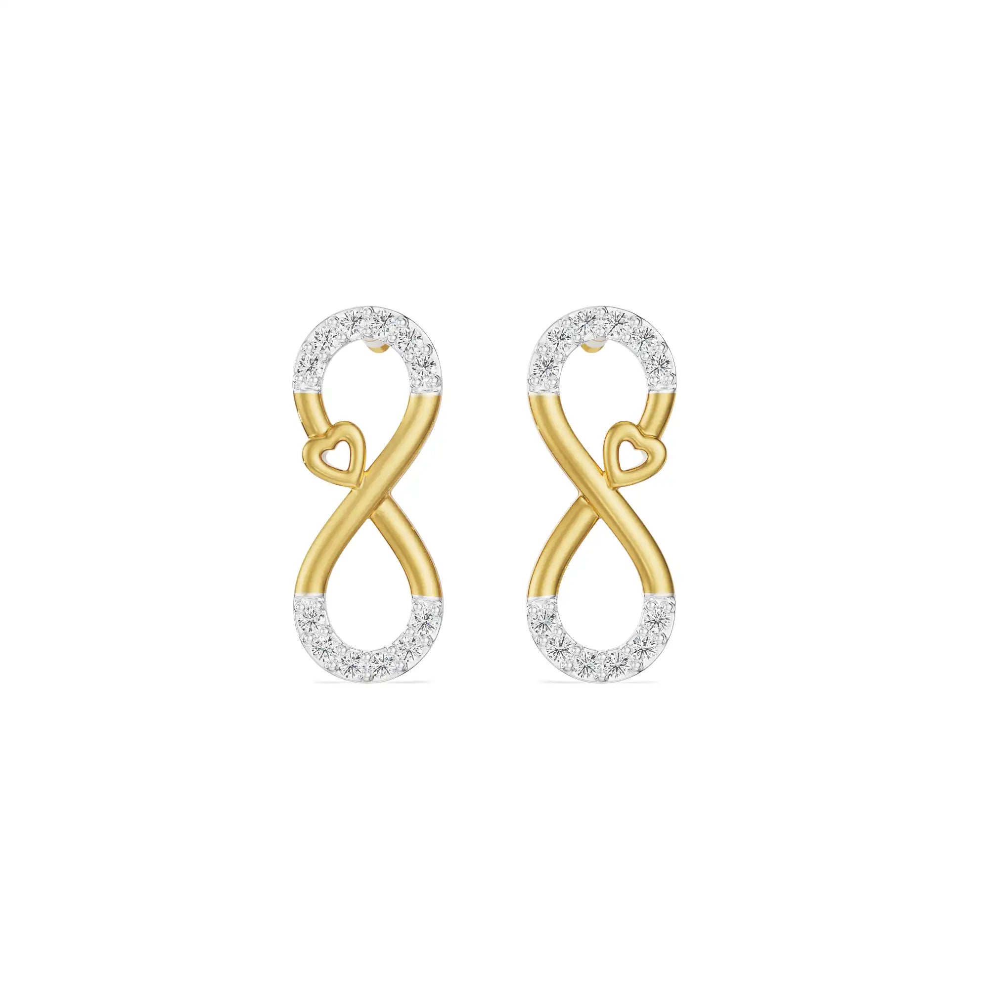 Infinity Love Lab Grown Diamond Earrings_in-stock