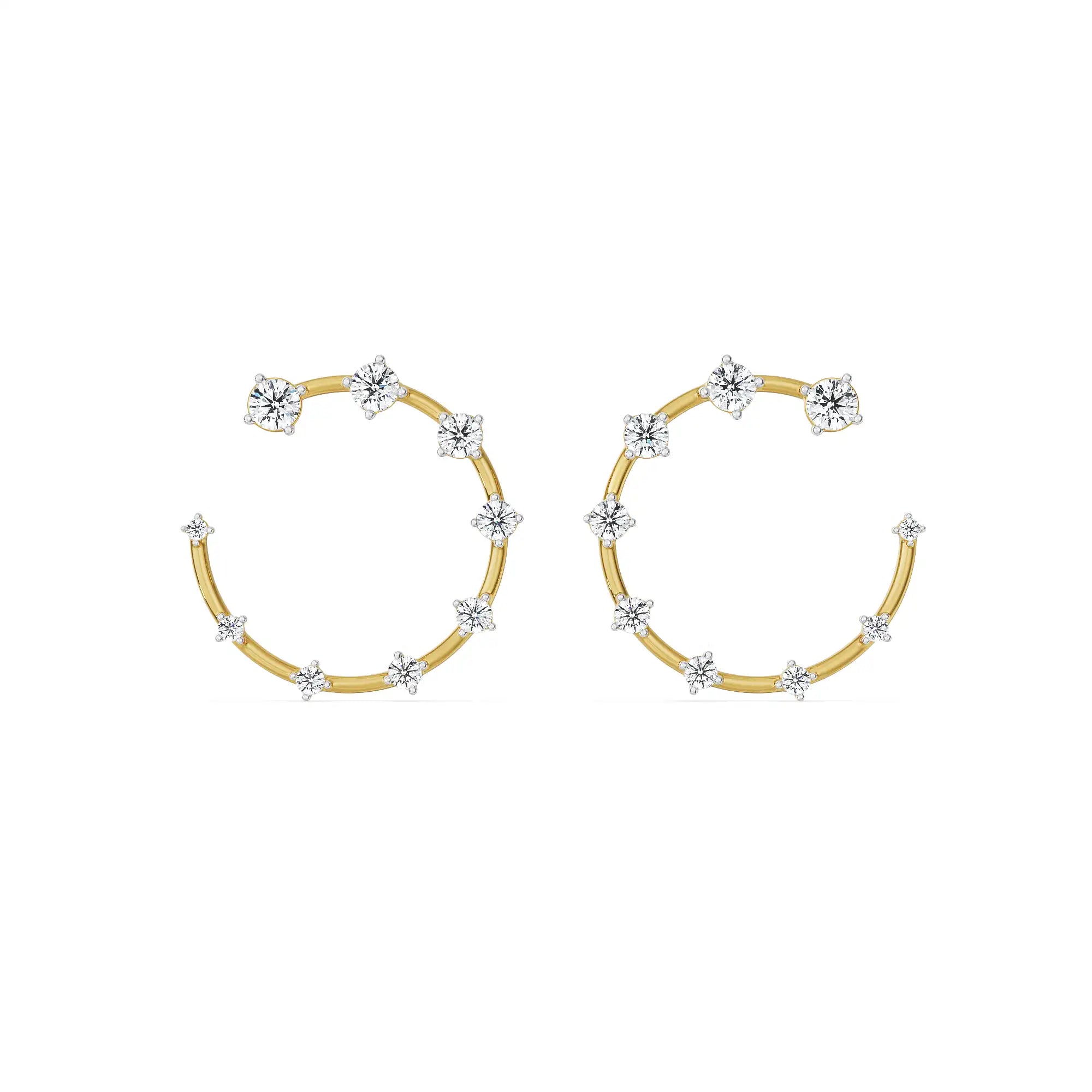 Vienna Lab Grown Diamond Earrings Front view