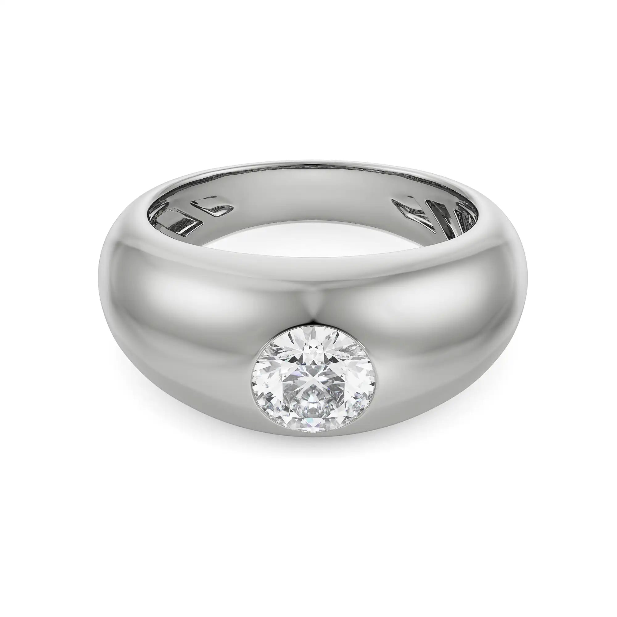 Joshua Lab Grown Diamond Ring - front view in 9KT